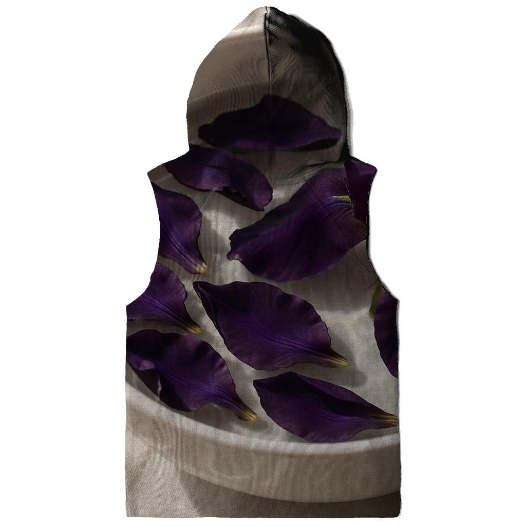 Iris Petals Floating In A Ceramic Rinse Bowl hoodie designs