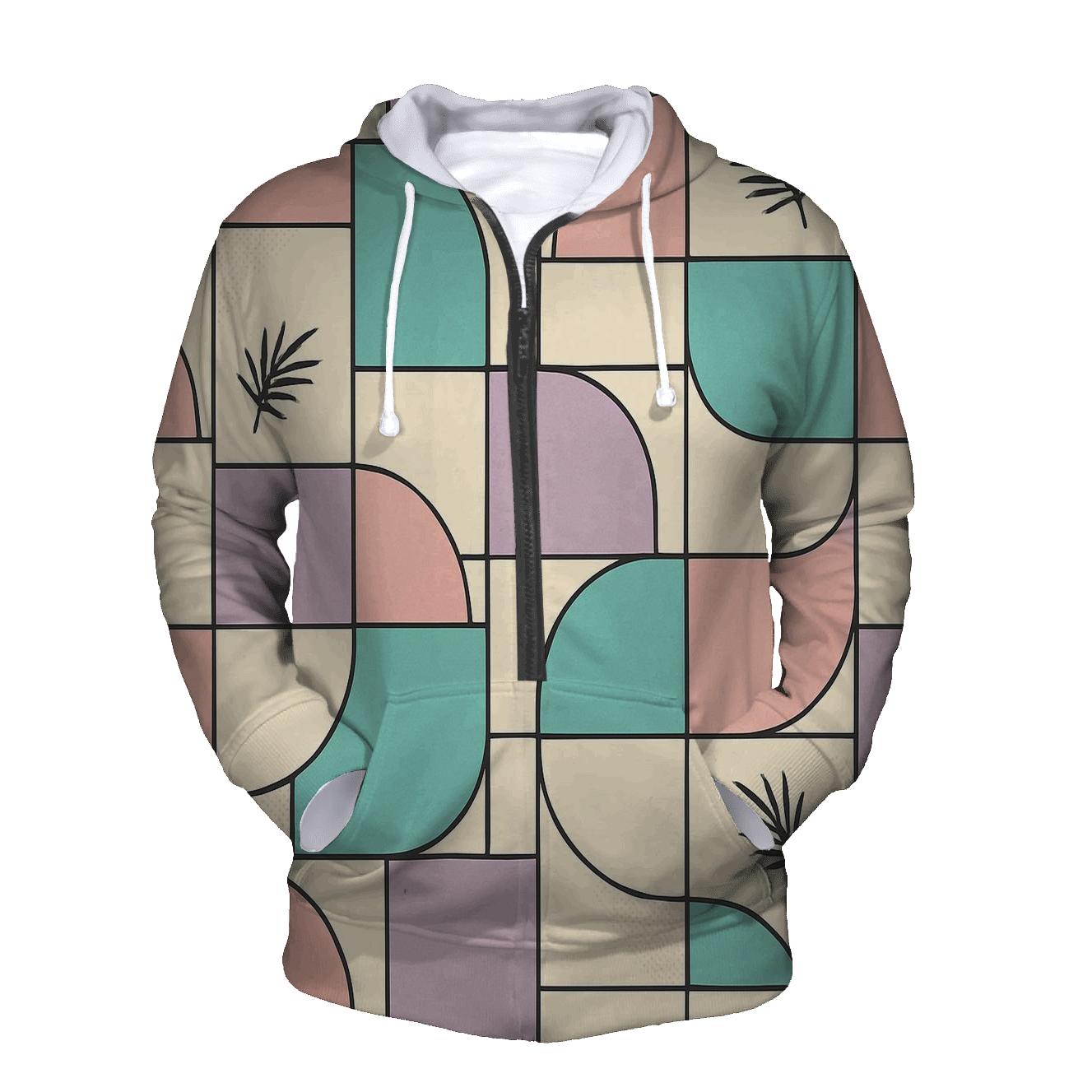 Miami Vice Pastel Blocks custom hoodies