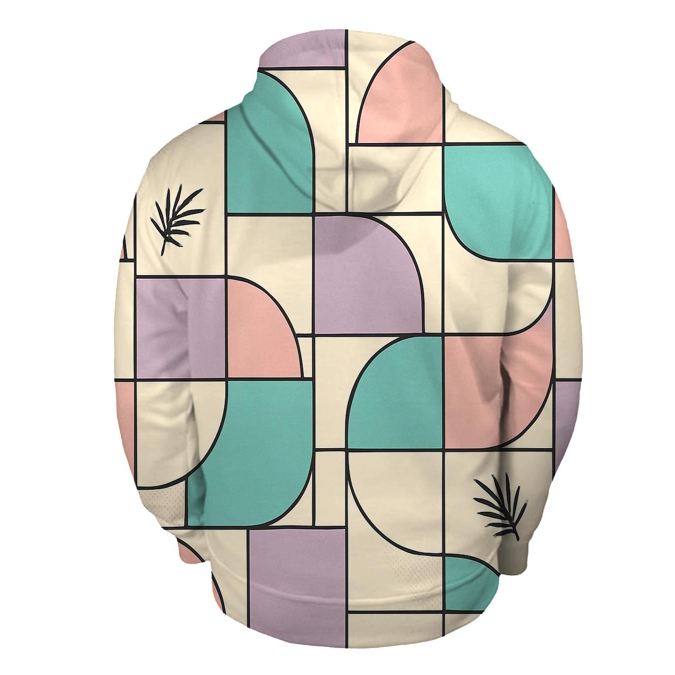 Miami Vice Pastel Blocks custom hoodies