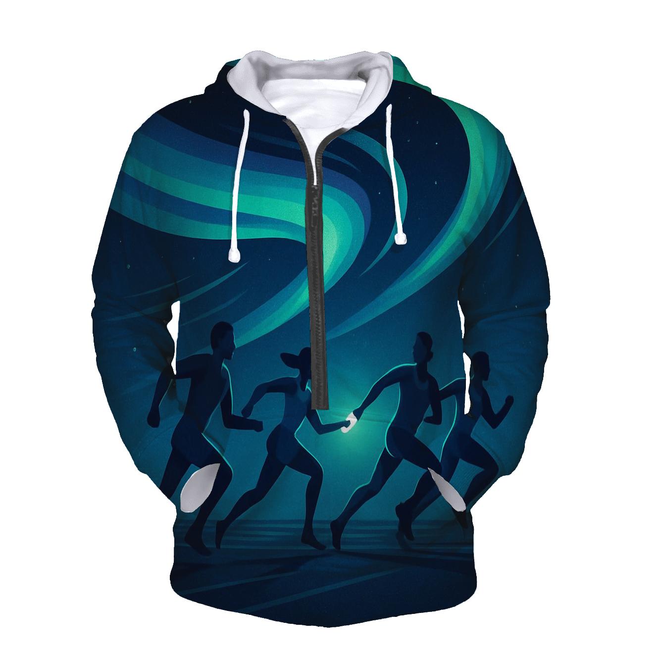 Aurora Sprint Relay designer hoodies