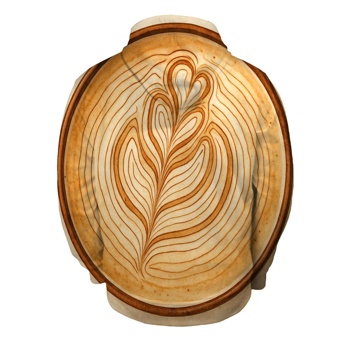 Latte Topography lightweight hoodies