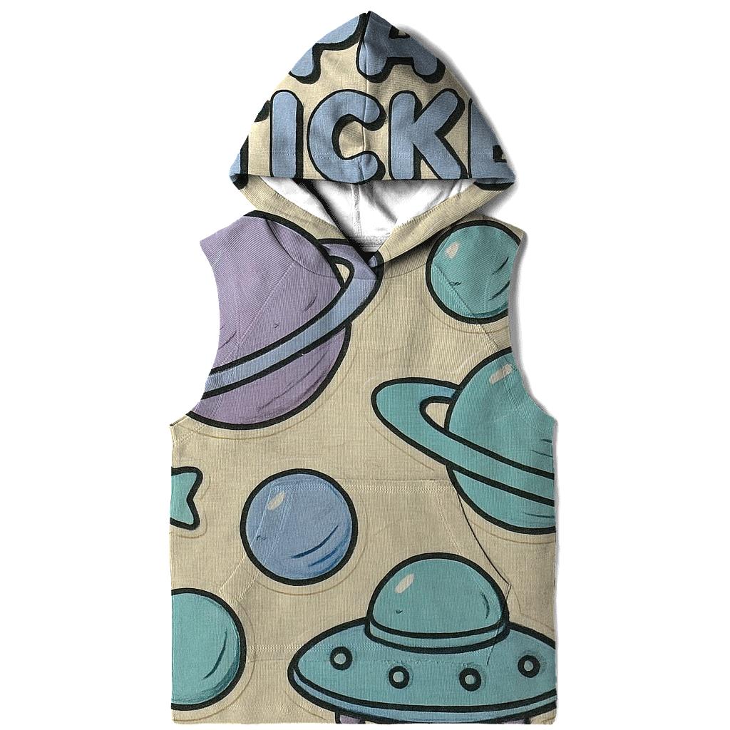 Worn 1990s Planetary Sticker Sheet custom hoodies