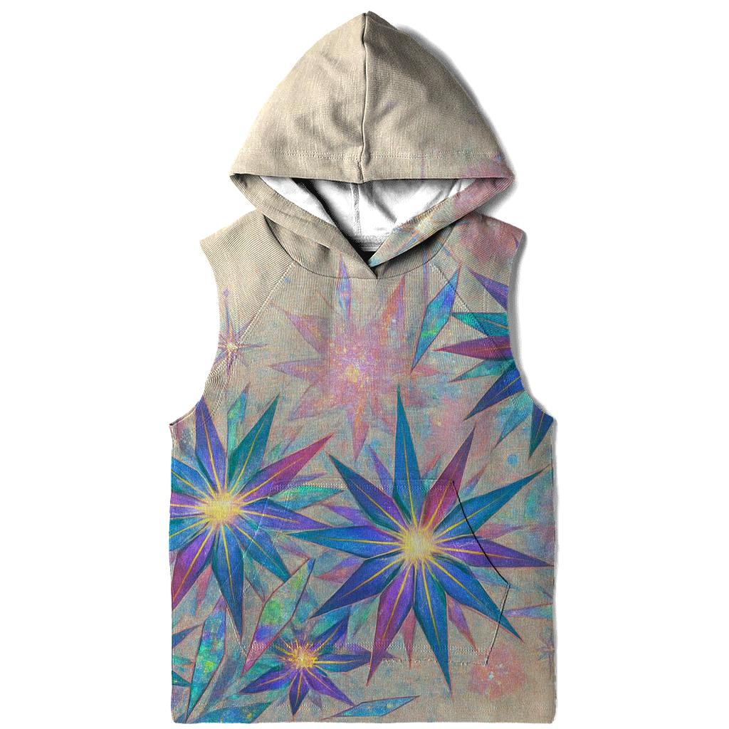 Holographic Starburst Bouquet zip-up hoodies