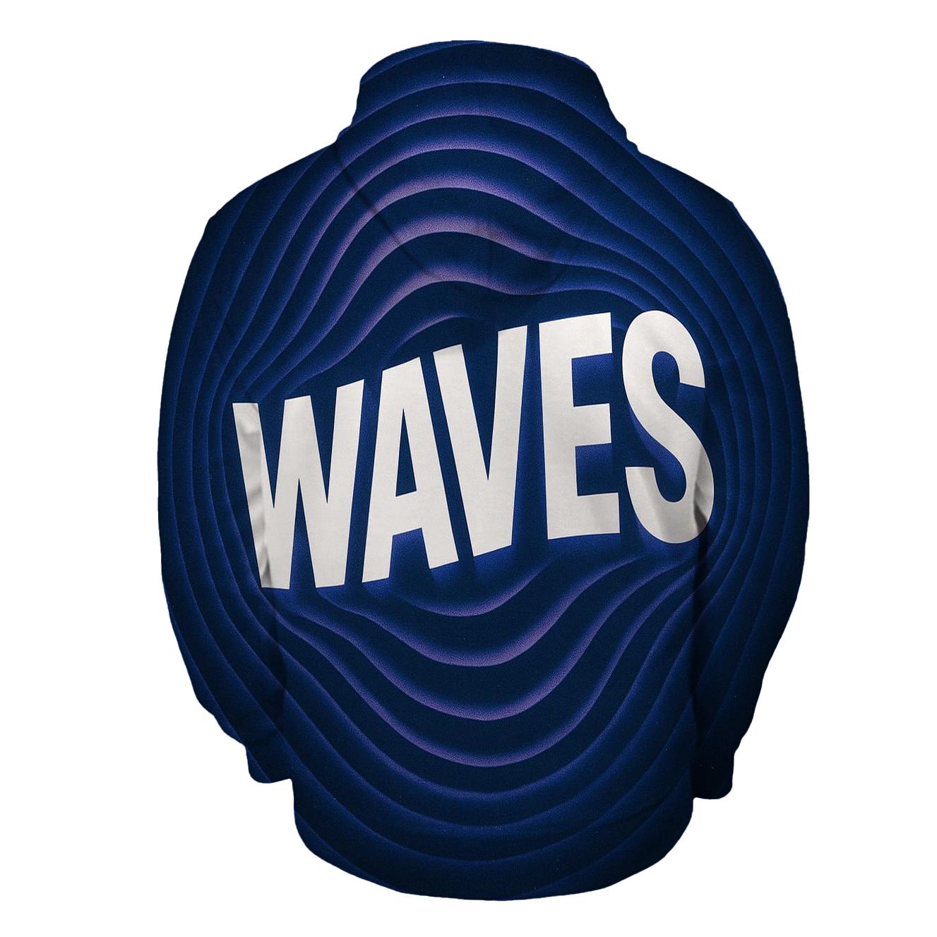 Gravity Wave Typography Ripple printed hoodies