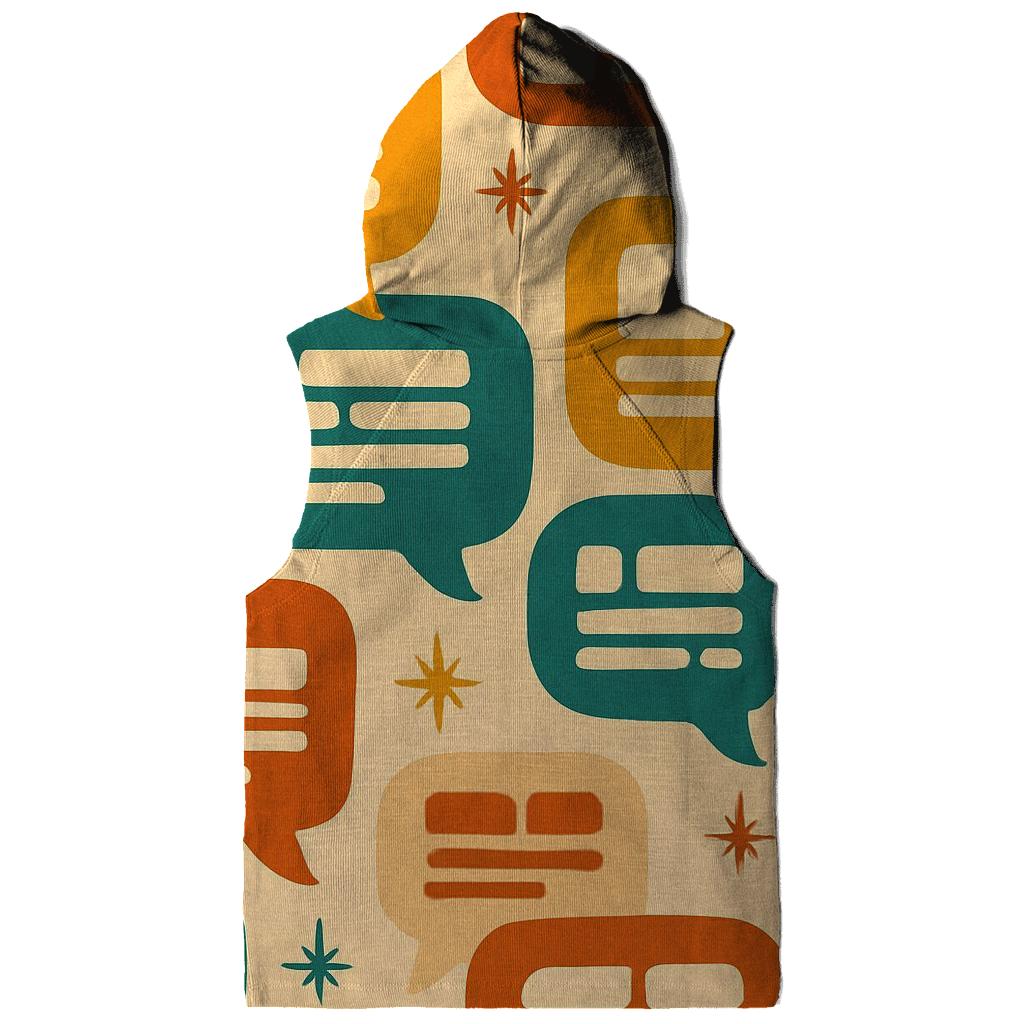 Seventies Typographic Speech Bubbles lightweight hoodies