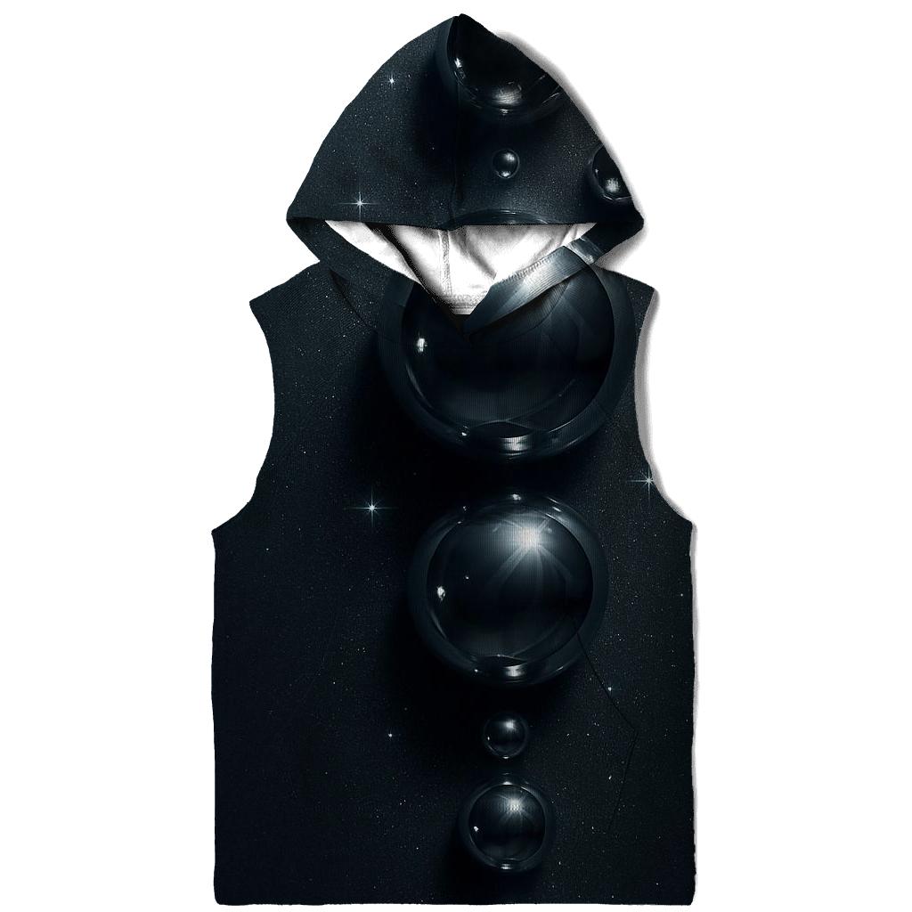 Chrome Orb Cascade designer hoodies