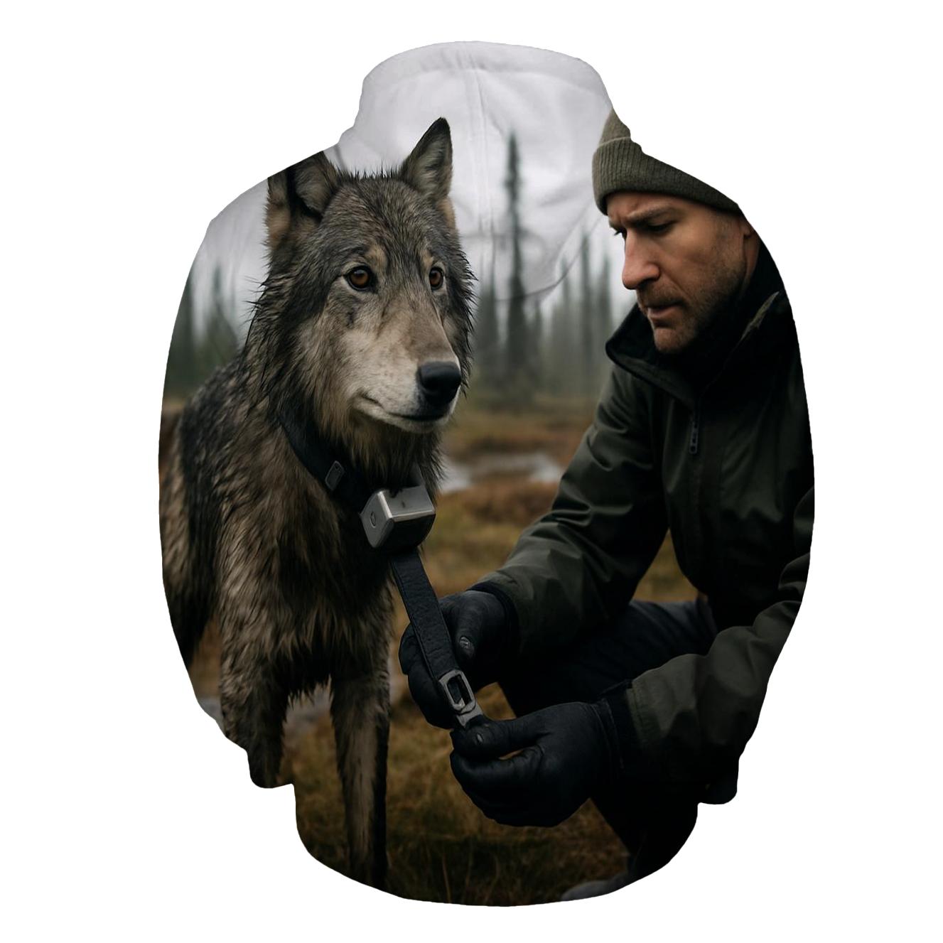 Radiocollar Field Check In Boreal Muskeg premium hoodies