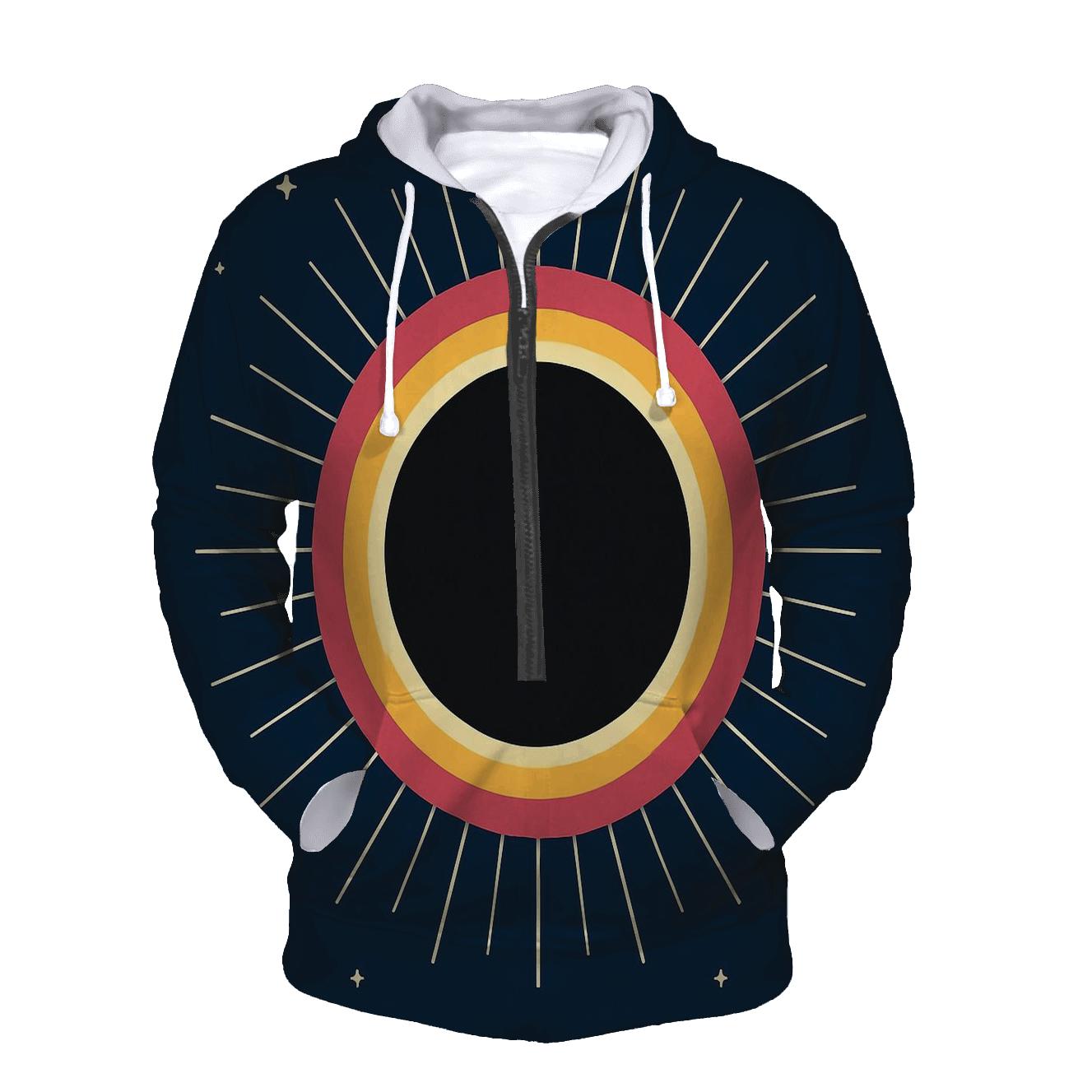 Eclipse Corona Spoke Lattice hoodie trends