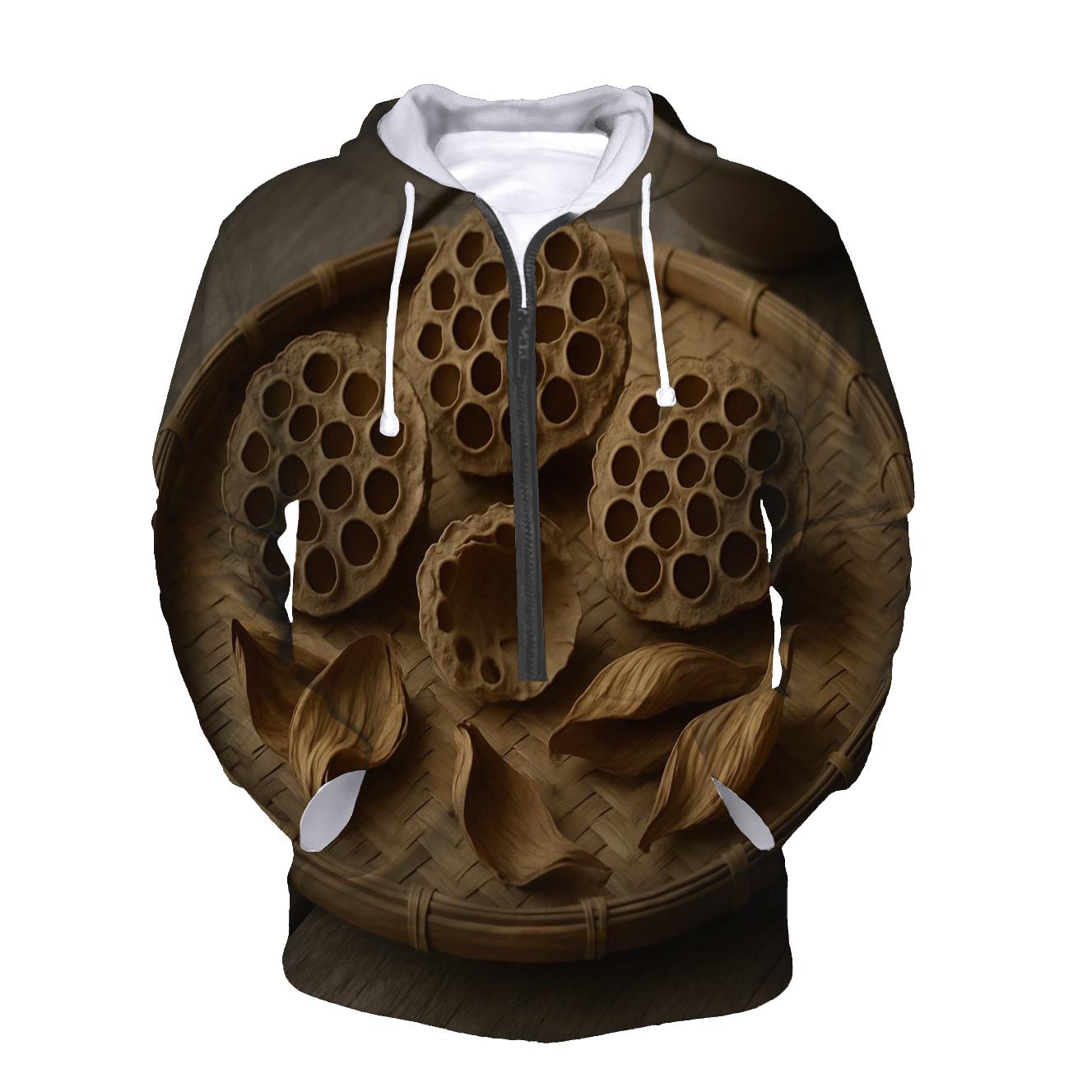 Lotus Seed Pods Drying On A Bamboo Tray hoodie styles