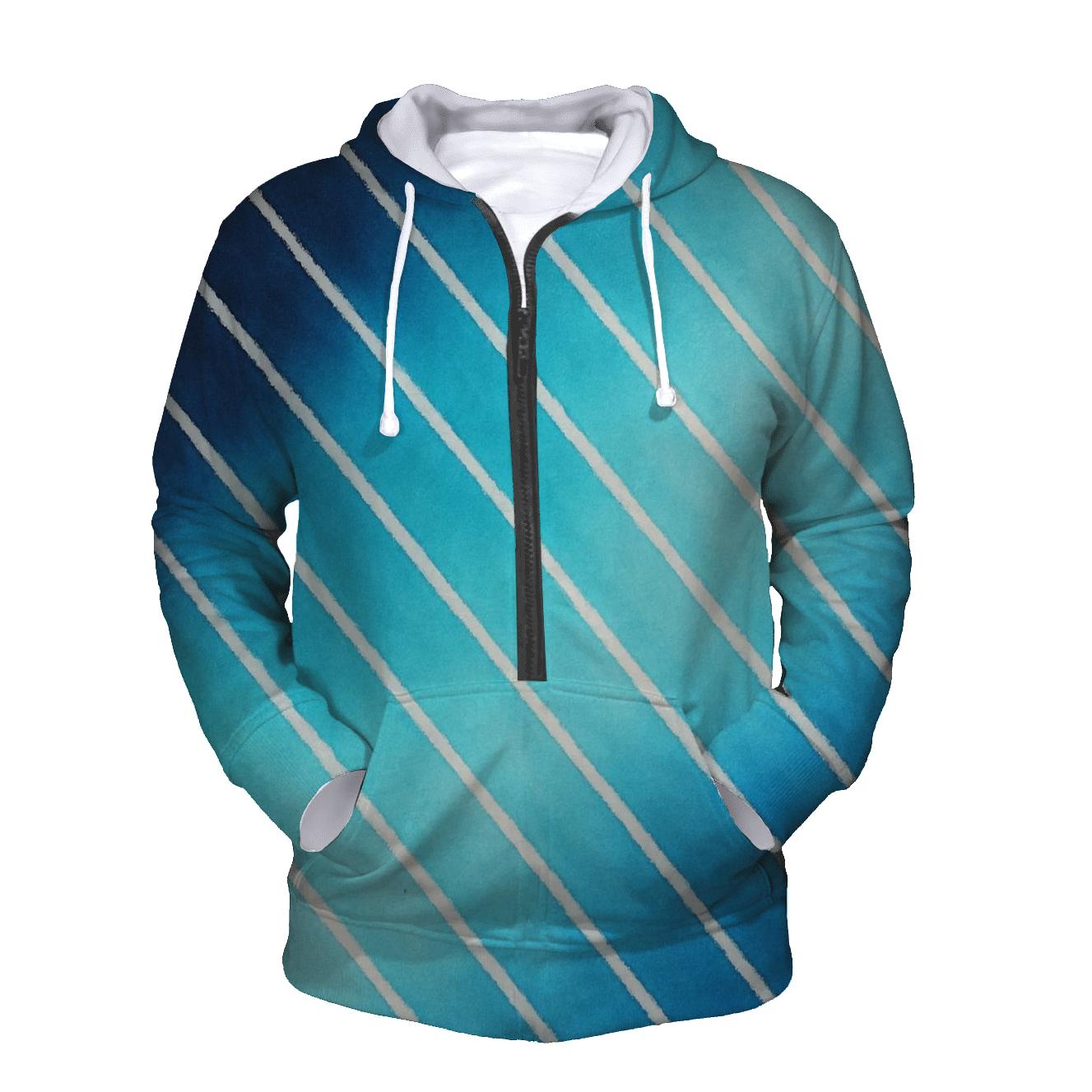 Arashi Comet Tail Diagonals embroidered hoodies