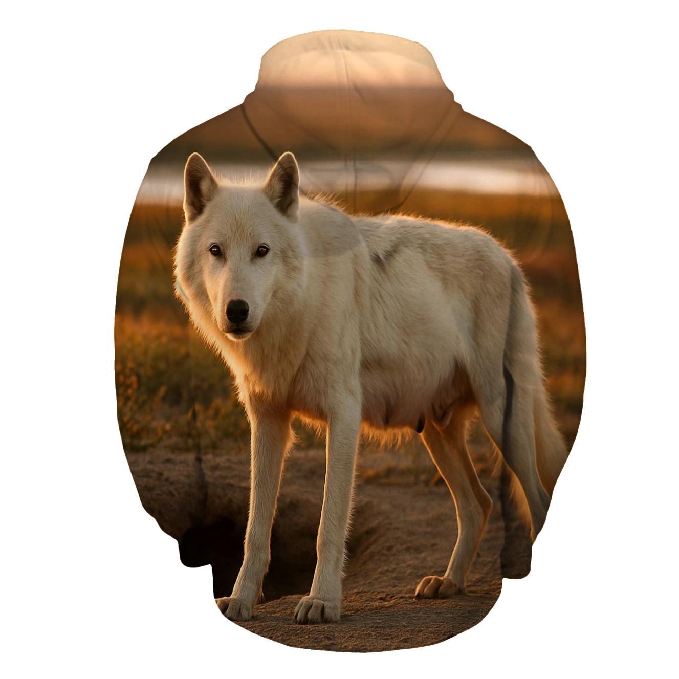 Den Site Survey On Arctic Tundra Ridge printed hoodies