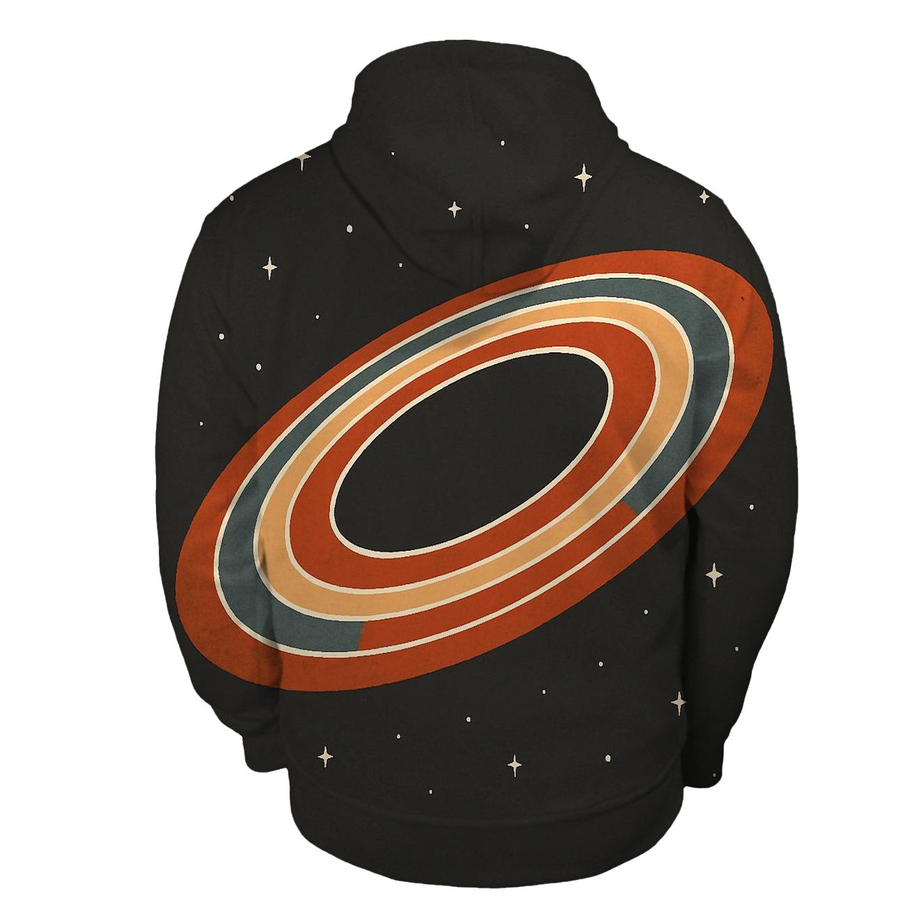 Accretion Belt Stack Offset printed hoodies