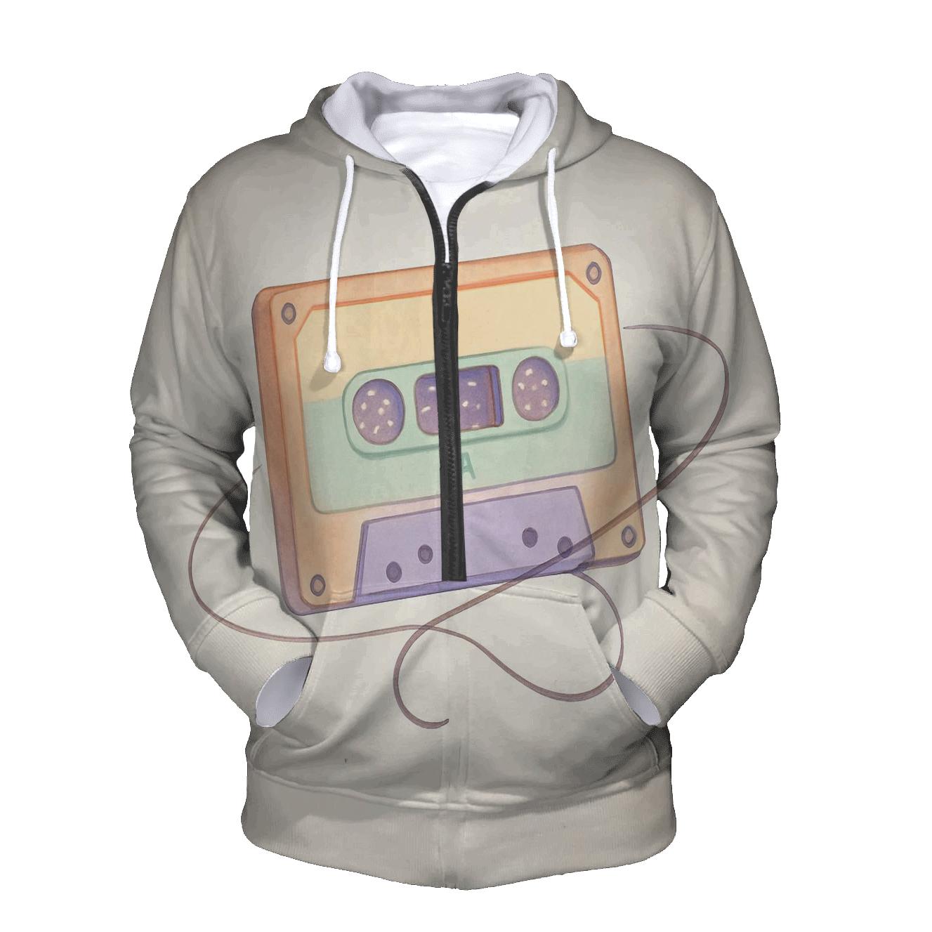 Pastel Cassette Constellation lightweight hoodies