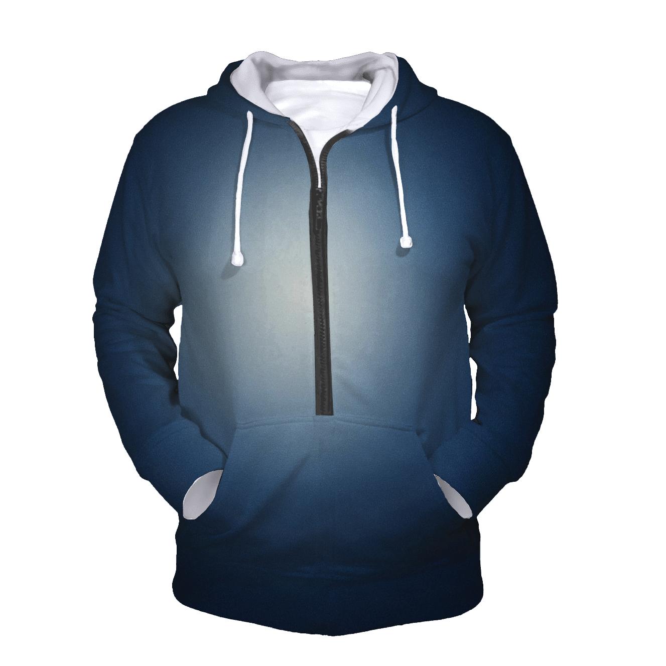 Lunar Frost Drift Gradient embroidered hoodies