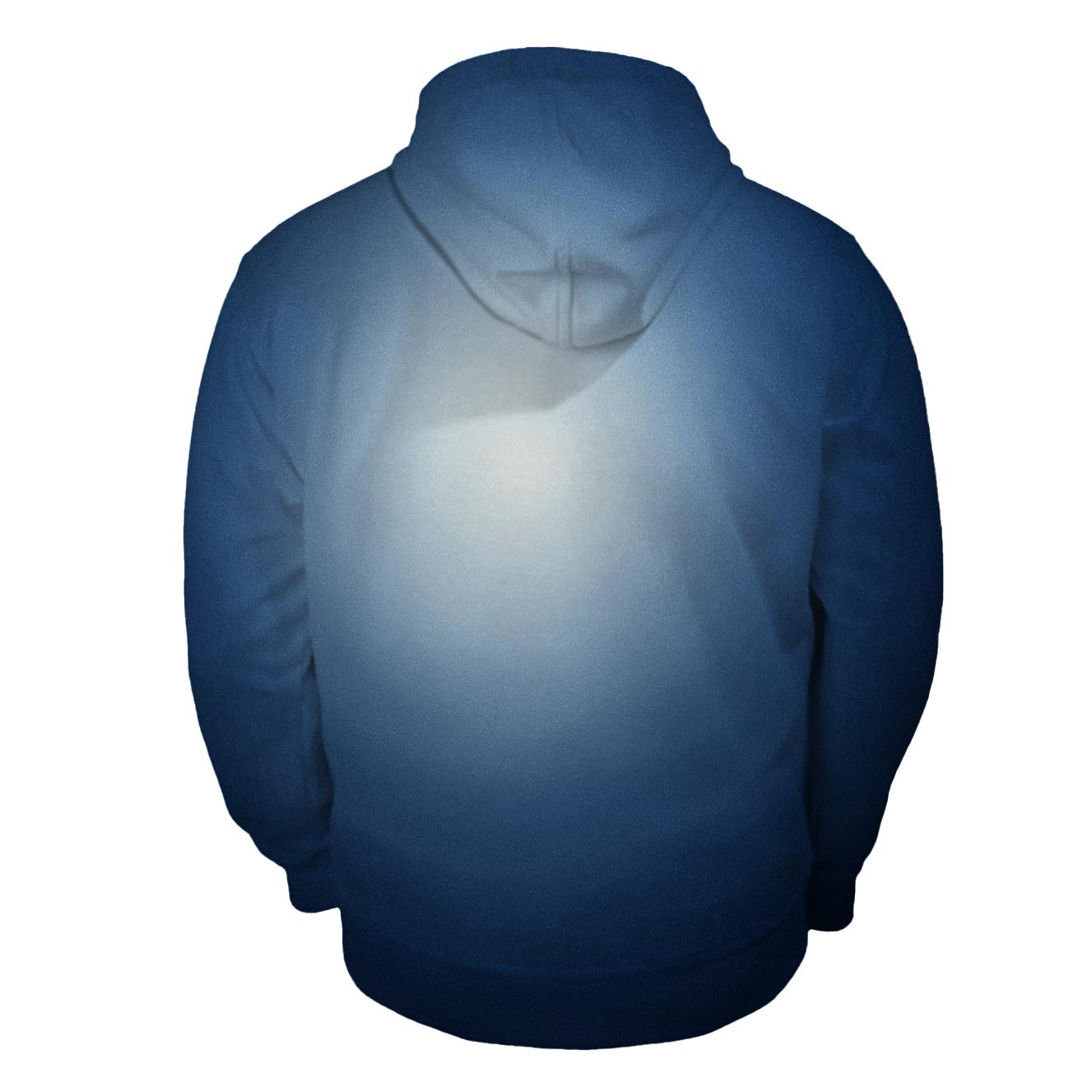 Lunar Frost Drift Gradient embroidered hoodies