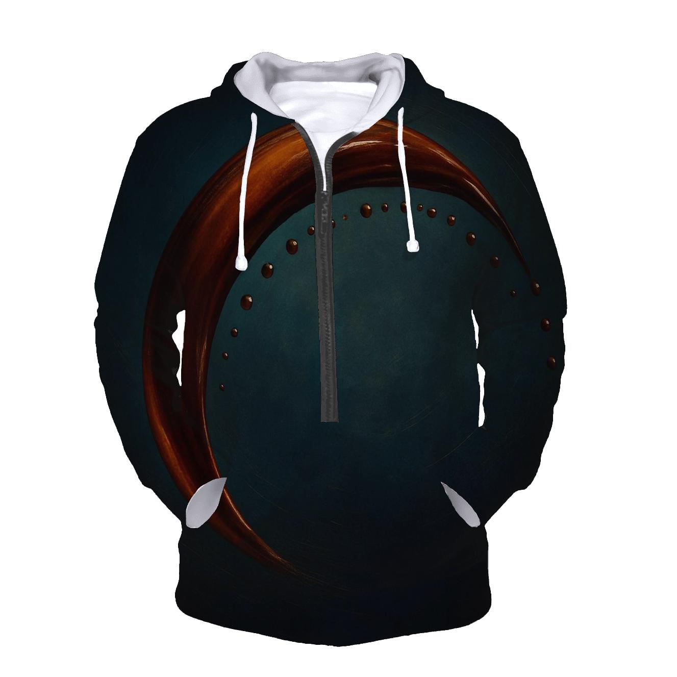 Espresso Arc Splash zip-up hoodies