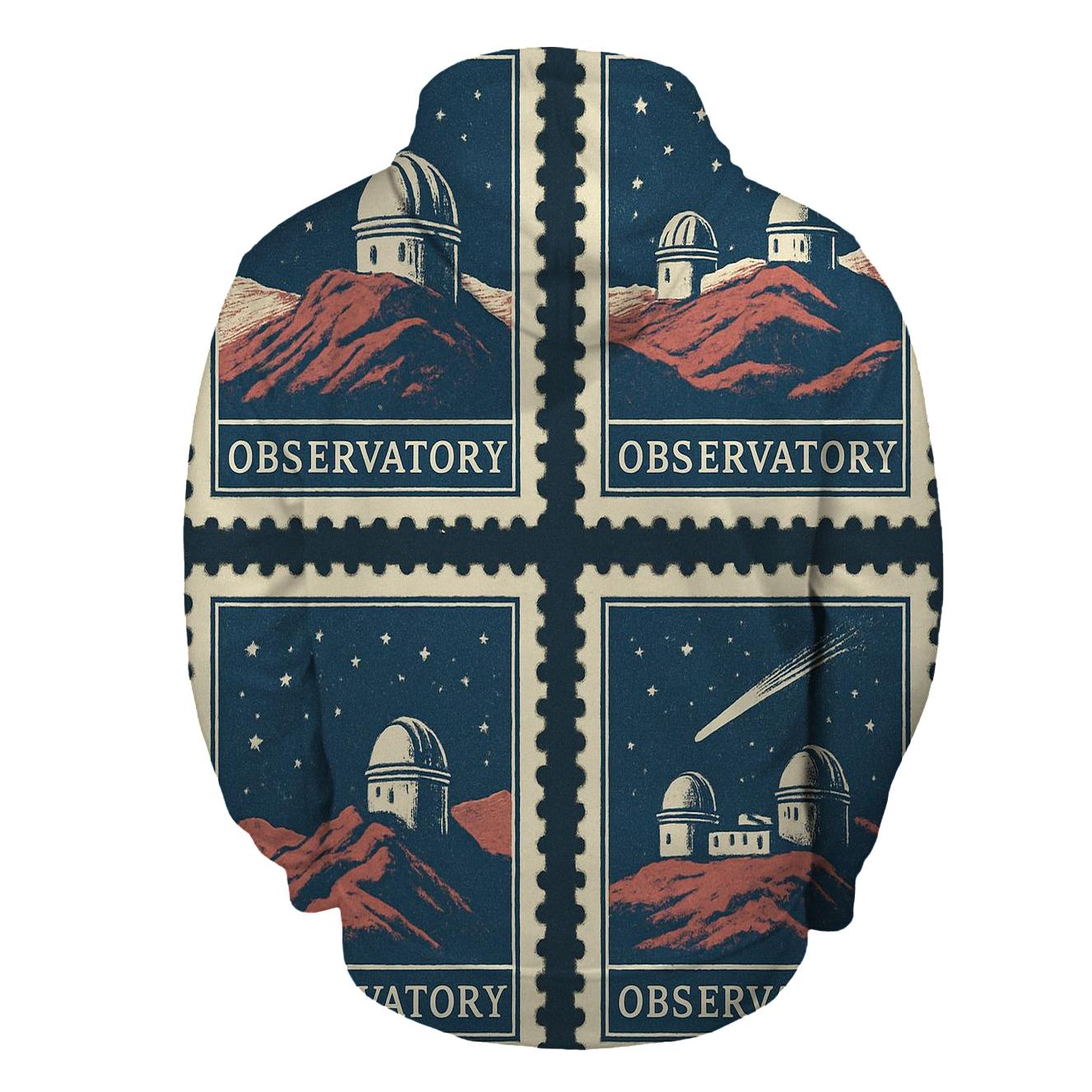 Retro Observatory Travel Stamp Set heavyweight hoodies
