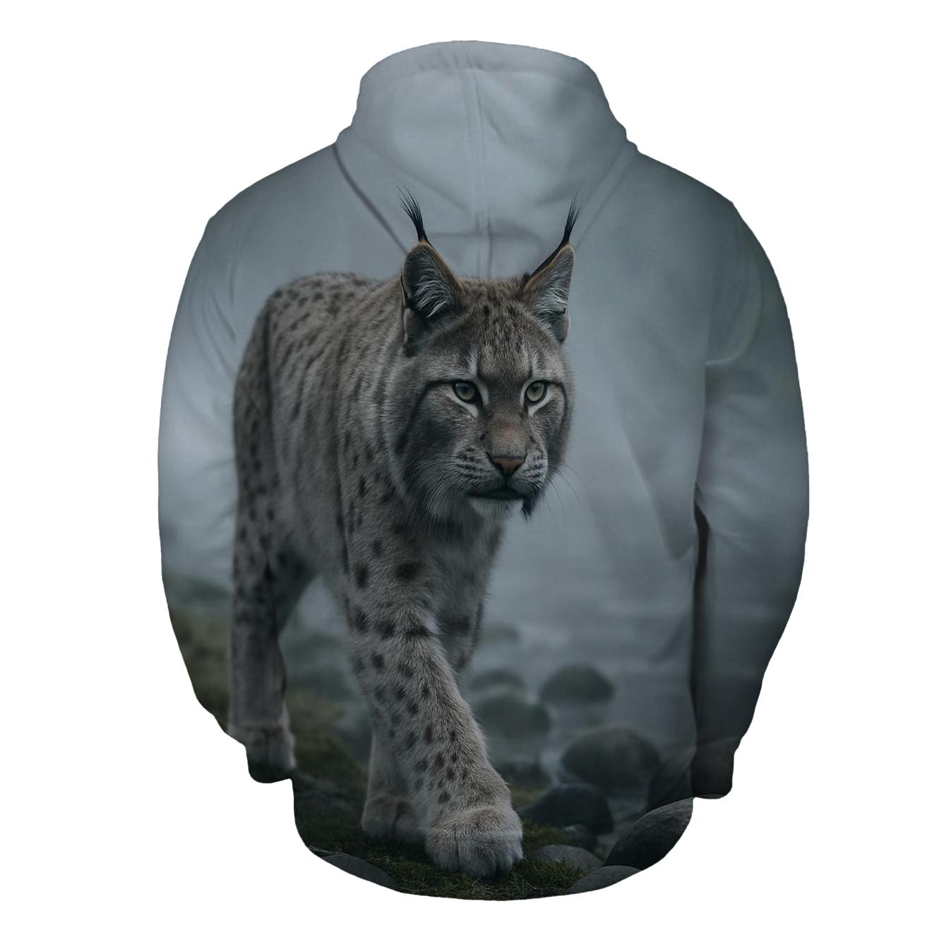 Mist River Passage Eurasian Lynx lightweight hoodies
