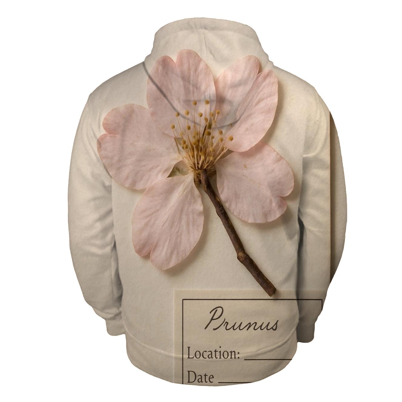 Cherry Blossoms Pressed Between Herbarium Sheets hoodie trends