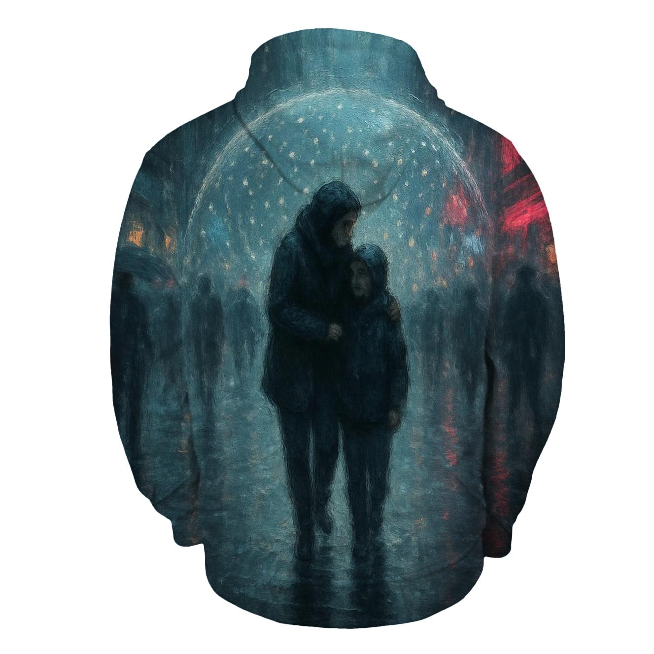 The Umbrella Made Of Calm zip-up hoodies