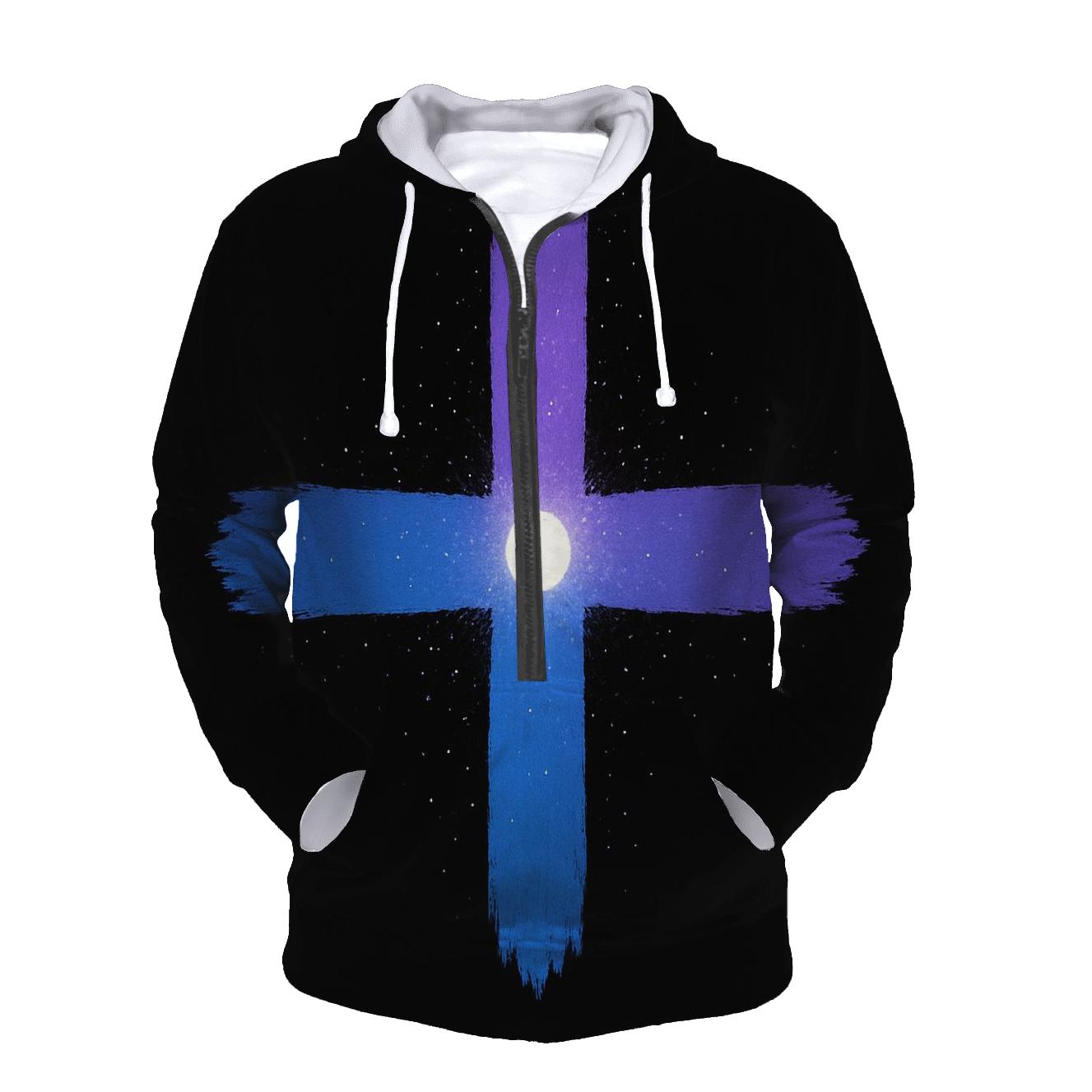 Pulsar Beam Cross Fan hoodie styles