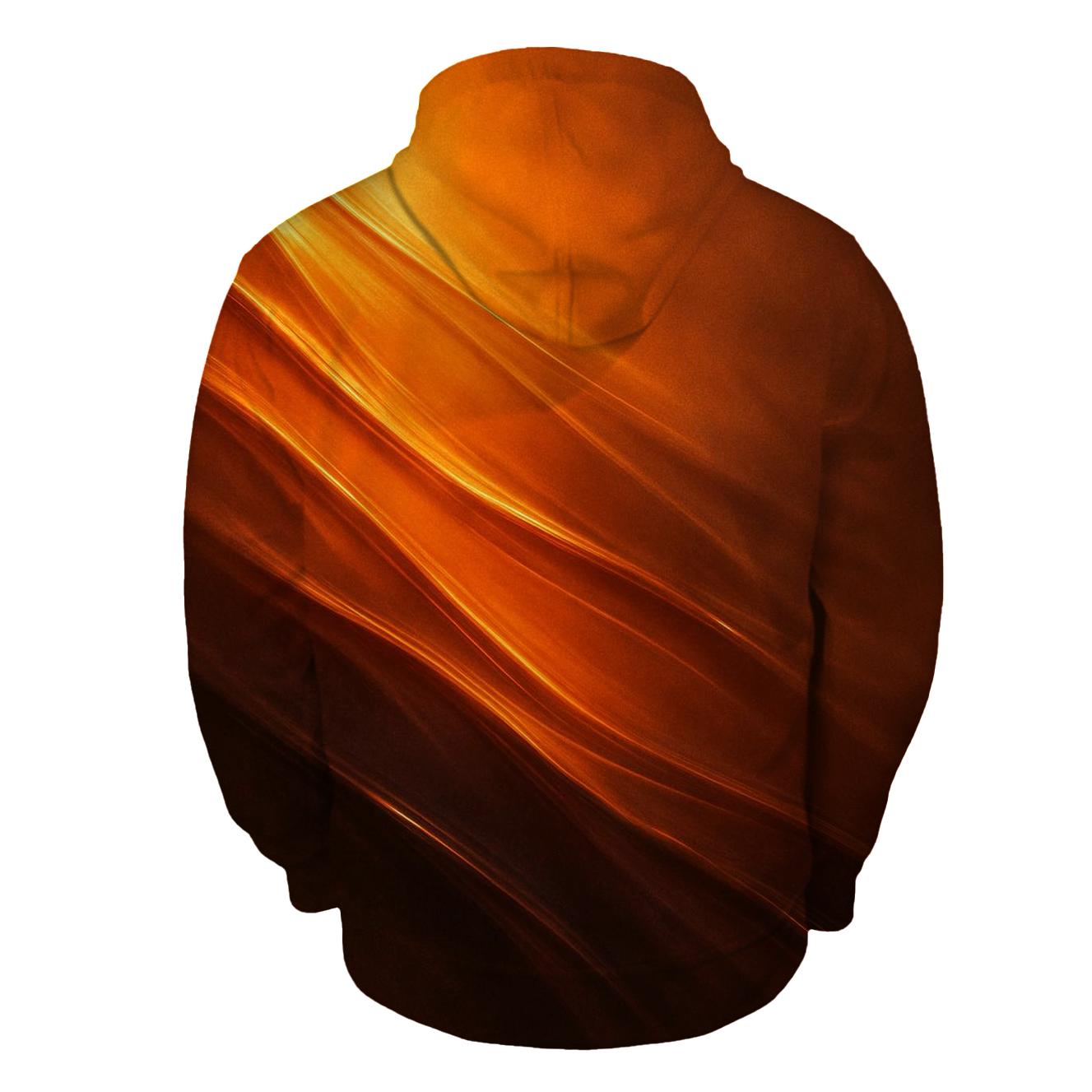 Molten Copper Current Gradient embroidered hoodies