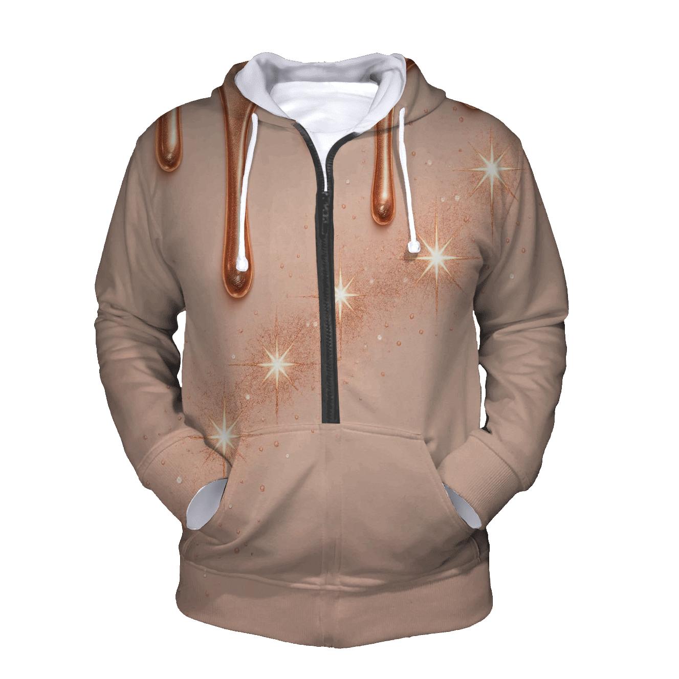 Rose Gold Meteor Drips hoodies fashion