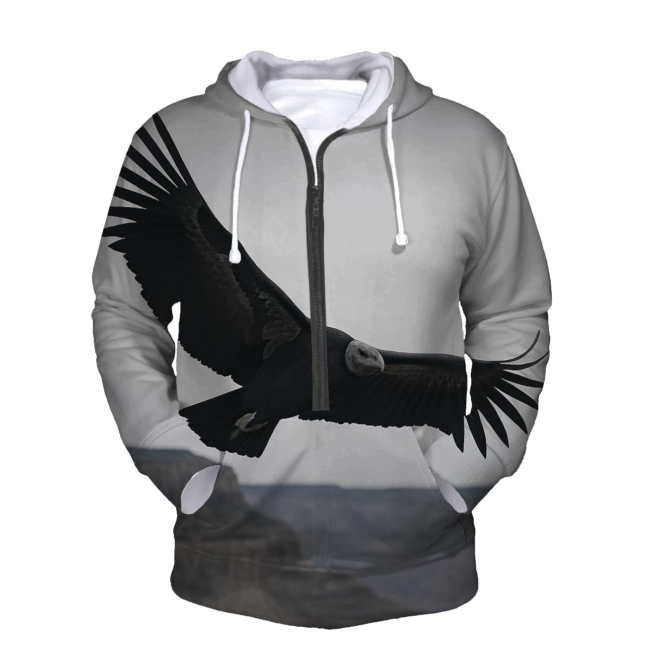 Canyon Thermal Spiral California Condor graphic hoodies