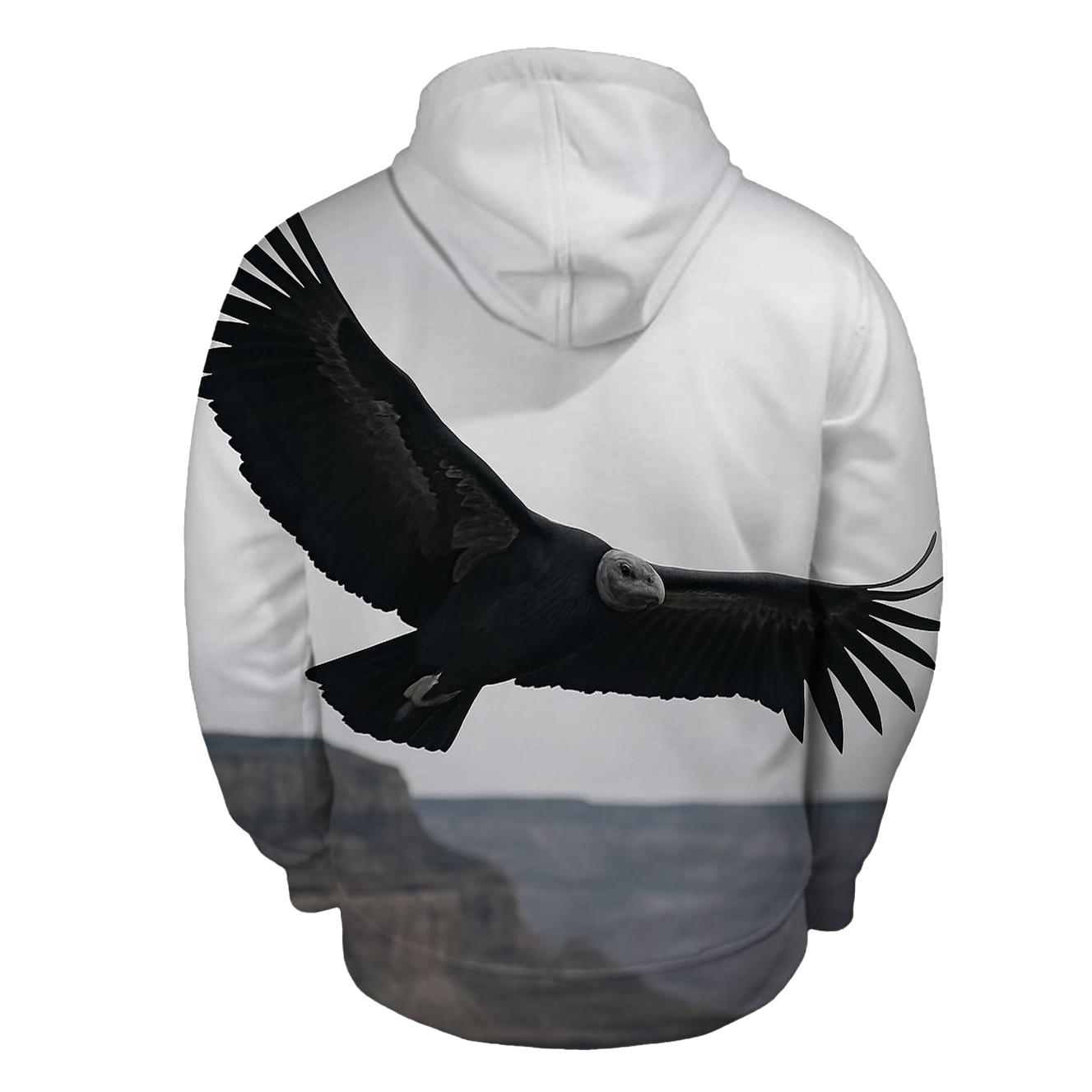 Canyon Thermal Spiral California Condor graphic hoodies