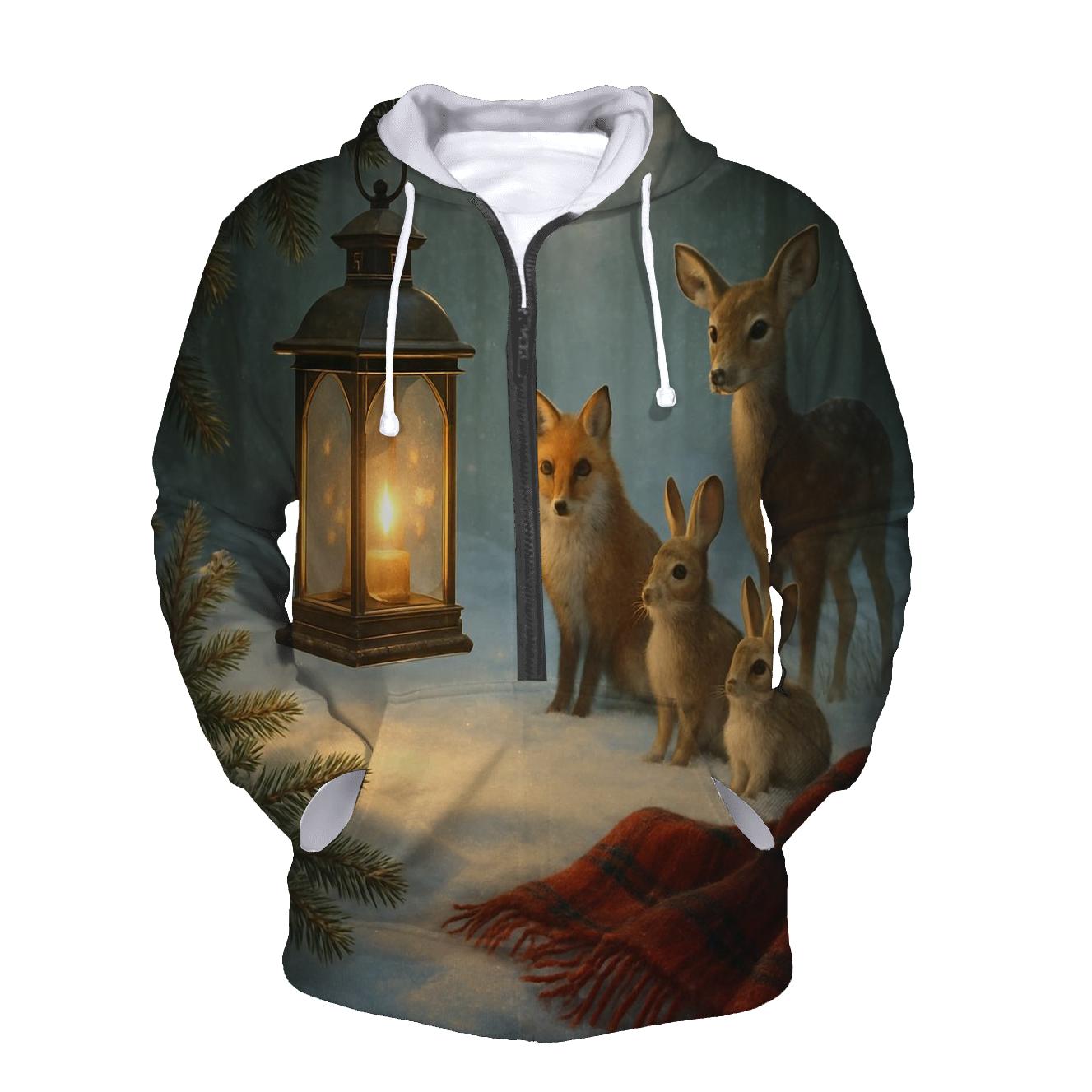 Forest Lantern And Woodland Carolers hoodie designs
