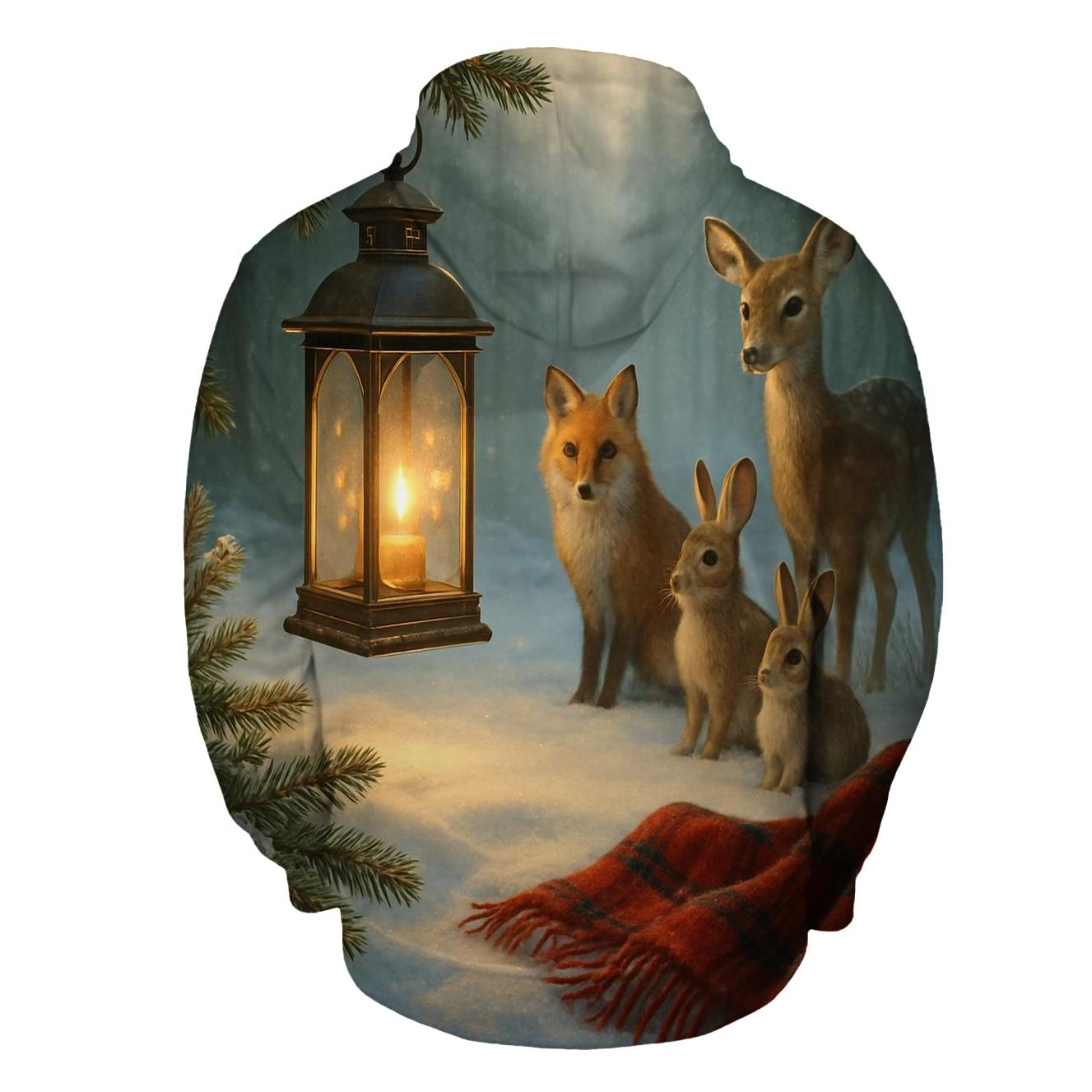Forest Lantern And Woodland Carolers hoodie designs