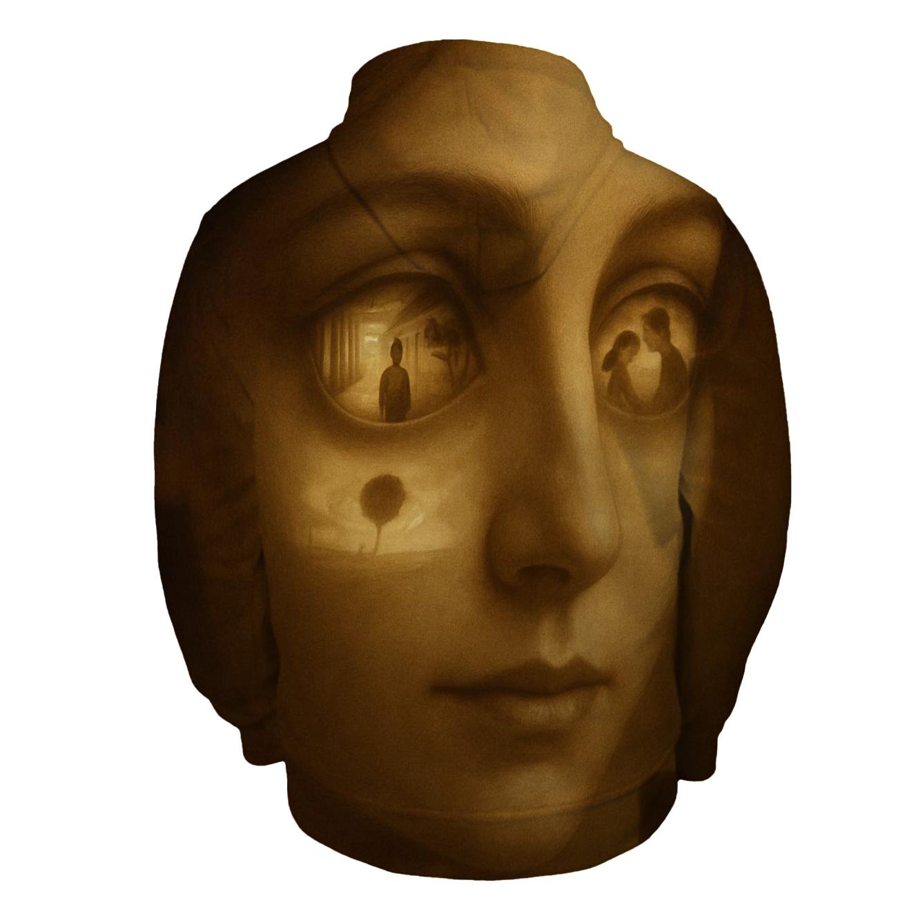 A Map Drawn From Her Eyes zip-up hoodies