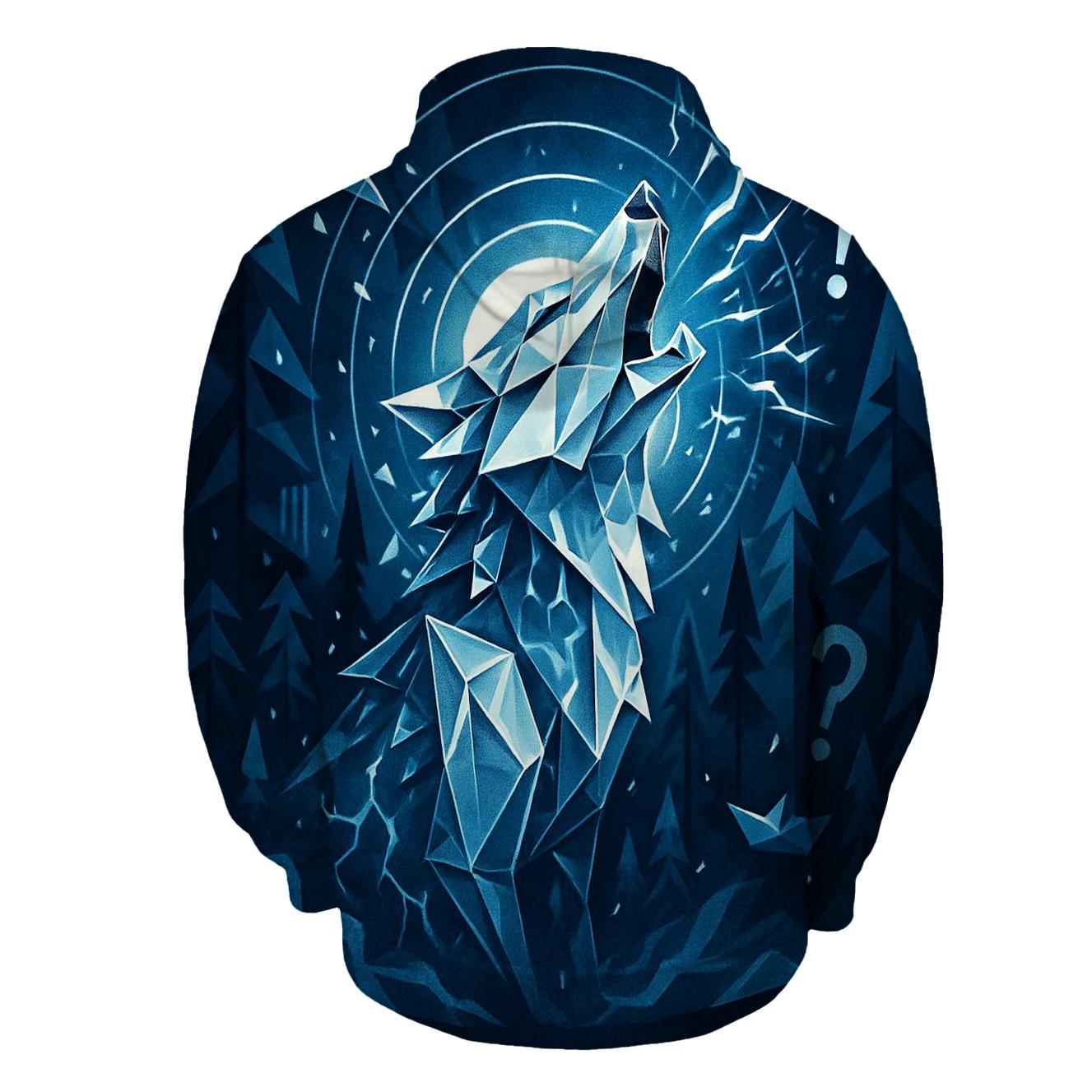 Origami Wolf Storm Choir lightweight hoodies