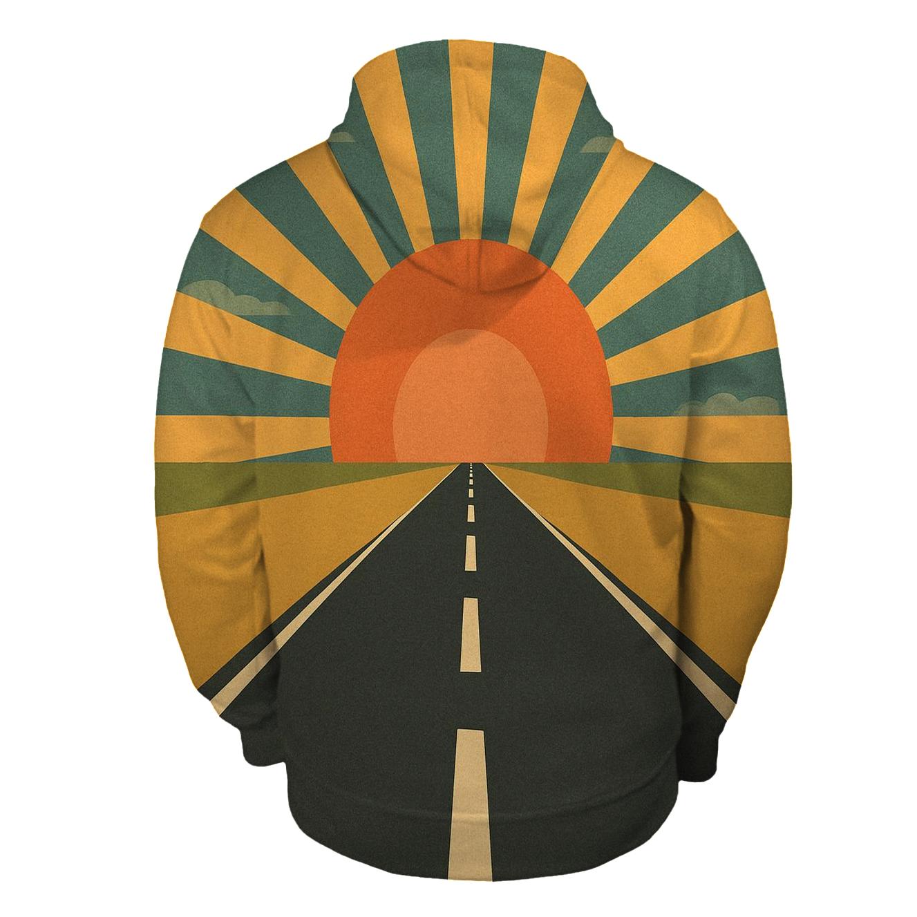 Sunburst Road Trip Horizon hoodie designs