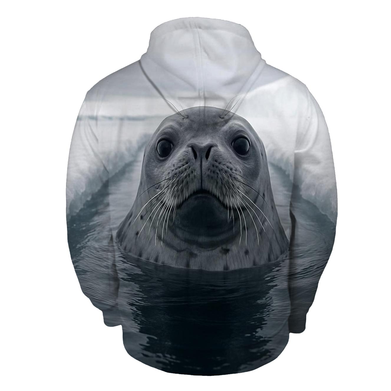 Ice Shelf Breach Weddell Seal premium hoodies