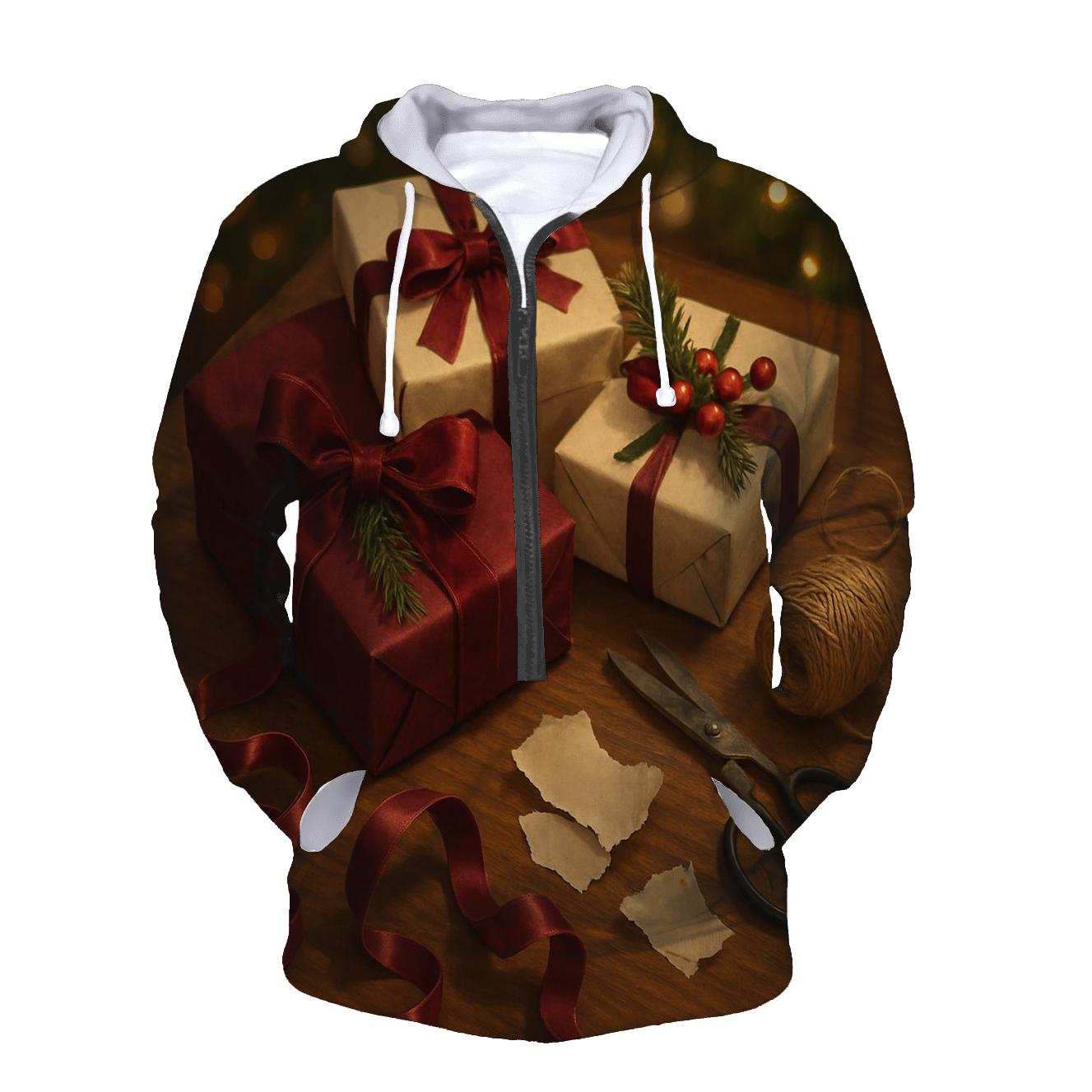 Ribbon Curl Gift Wrapping Table hoodie styles