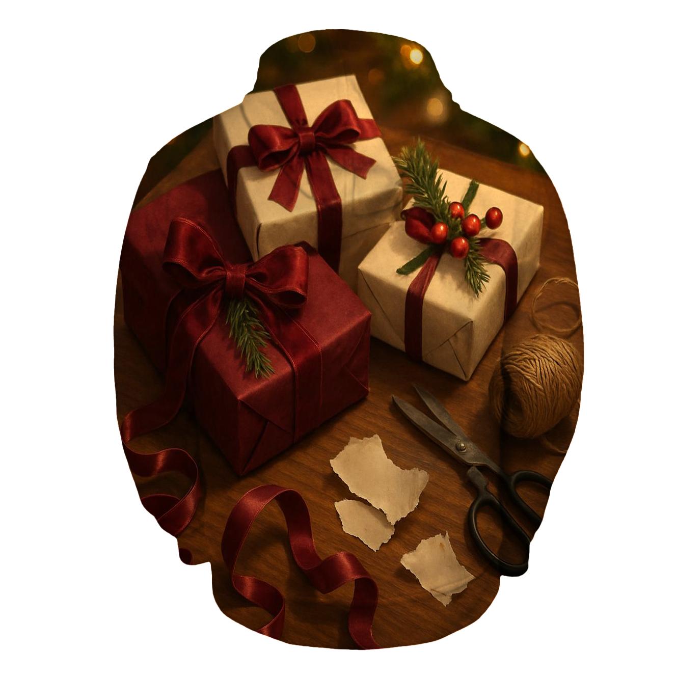 Ribbon Curl Gift Wrapping Table hoodie styles