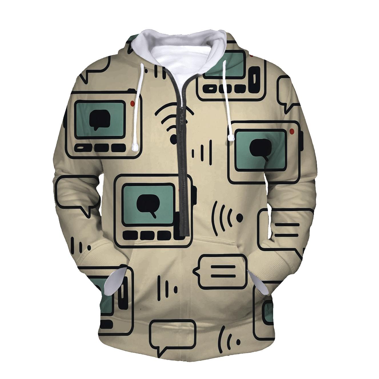 Pager Beep Icon Repeat hoodie designs
