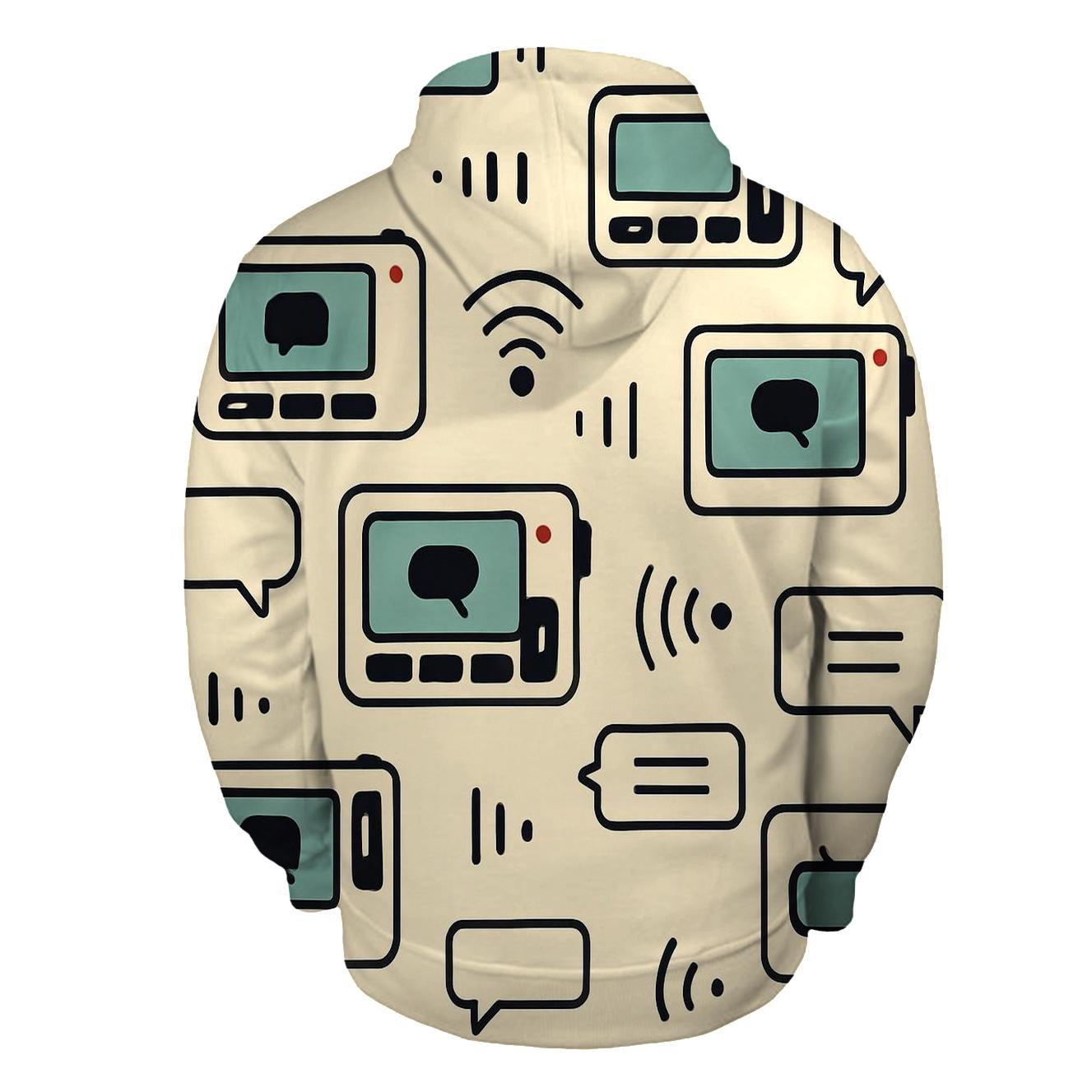 Pager Beep Icon Repeat hoodie designs