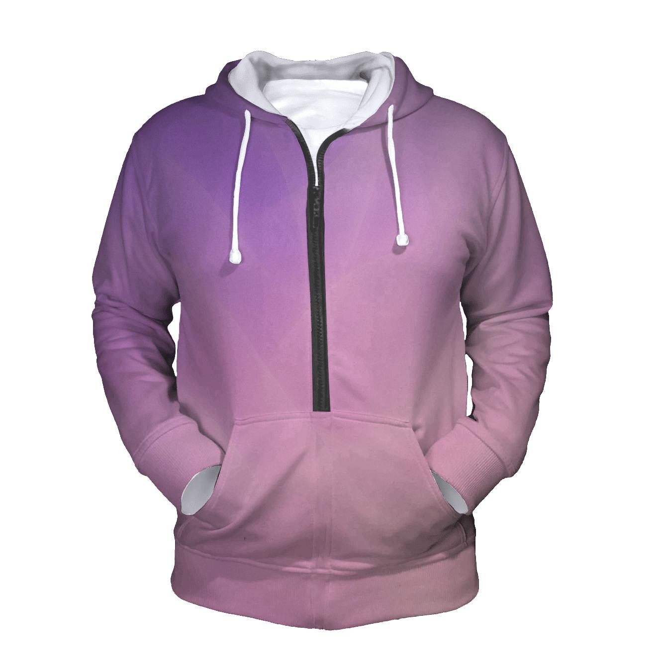 Orchid Nebula Veil Gradient custom hoodies