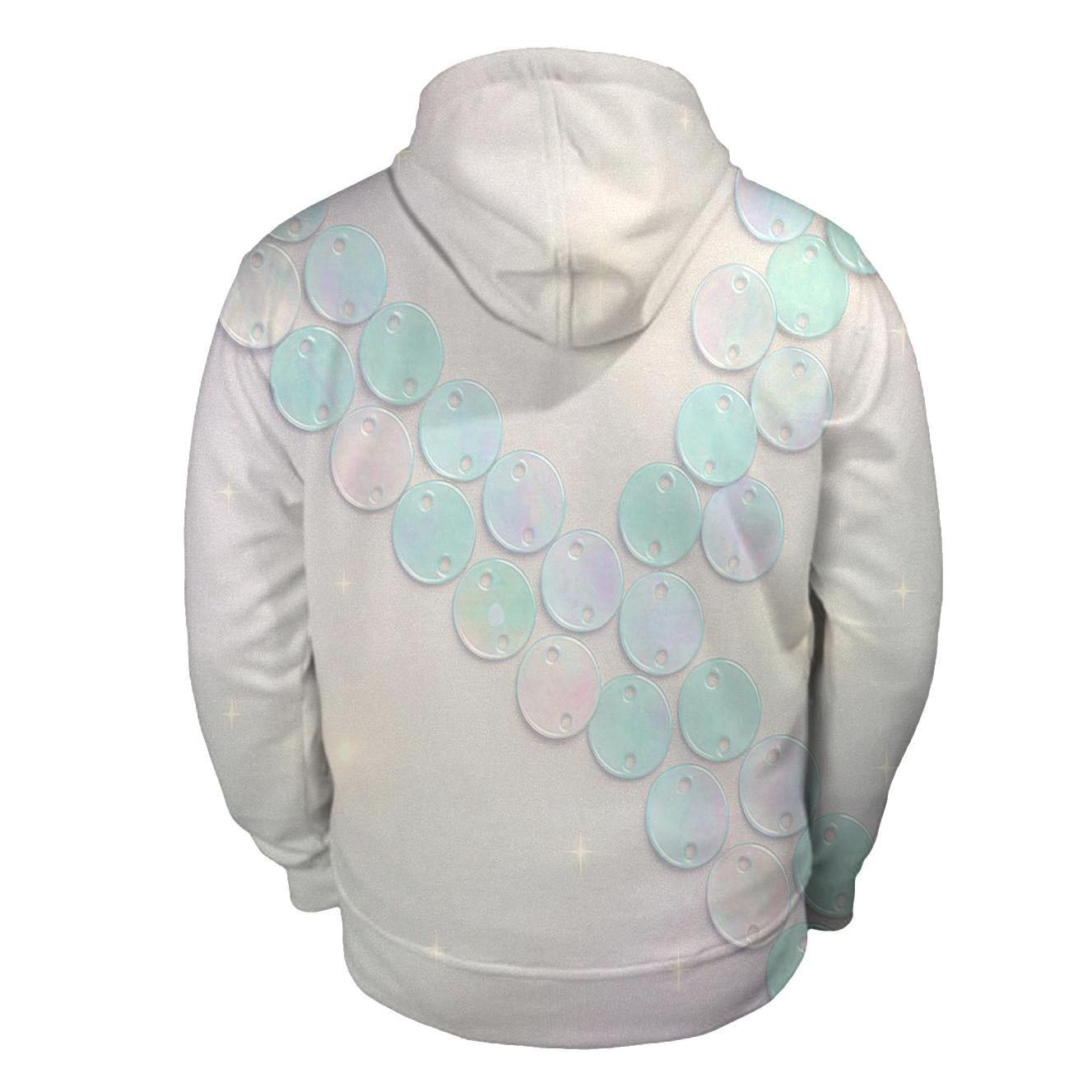 Pastel Sequin Drift zip-up hoodies