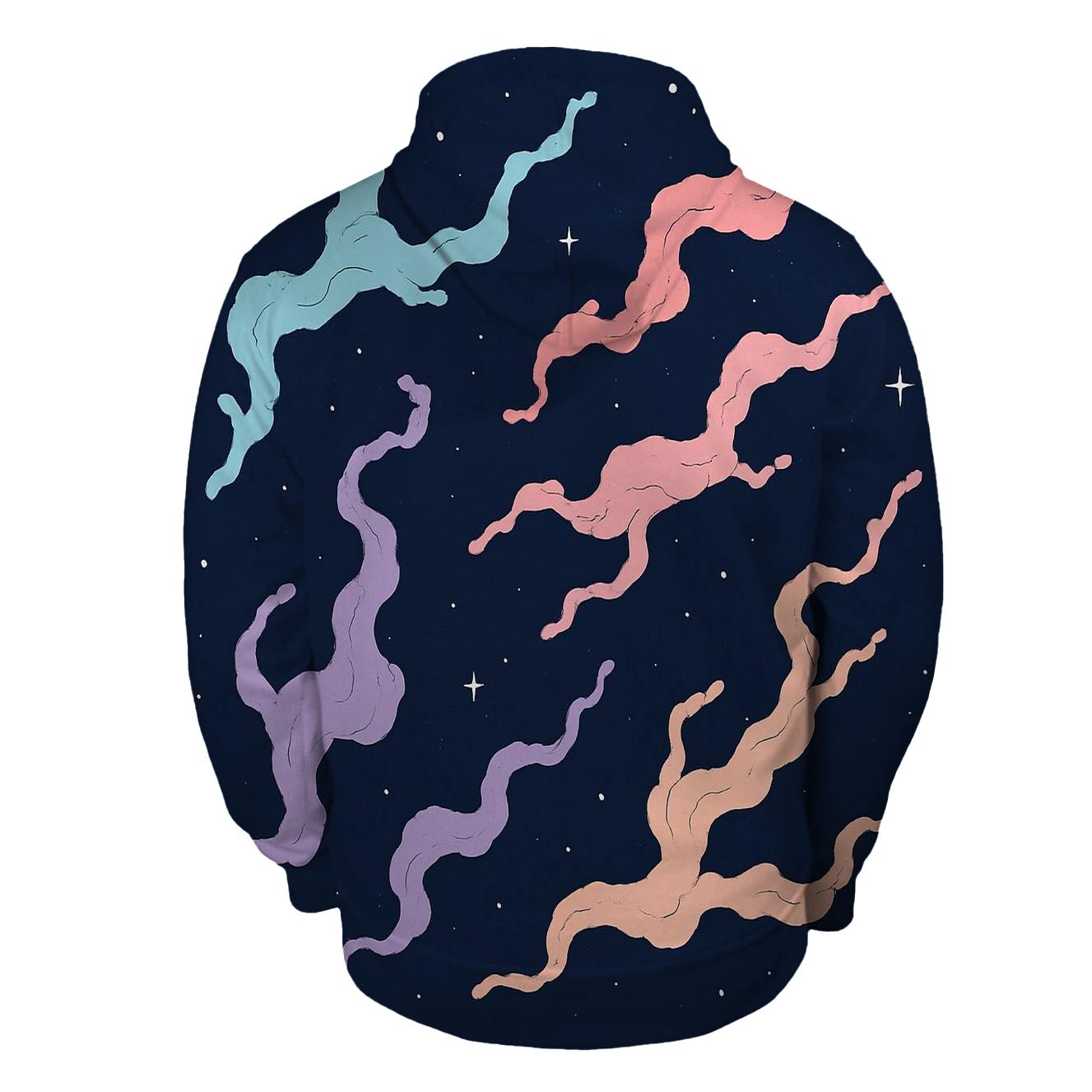 Nebula Filament Bouquet Scatter premium hoodies