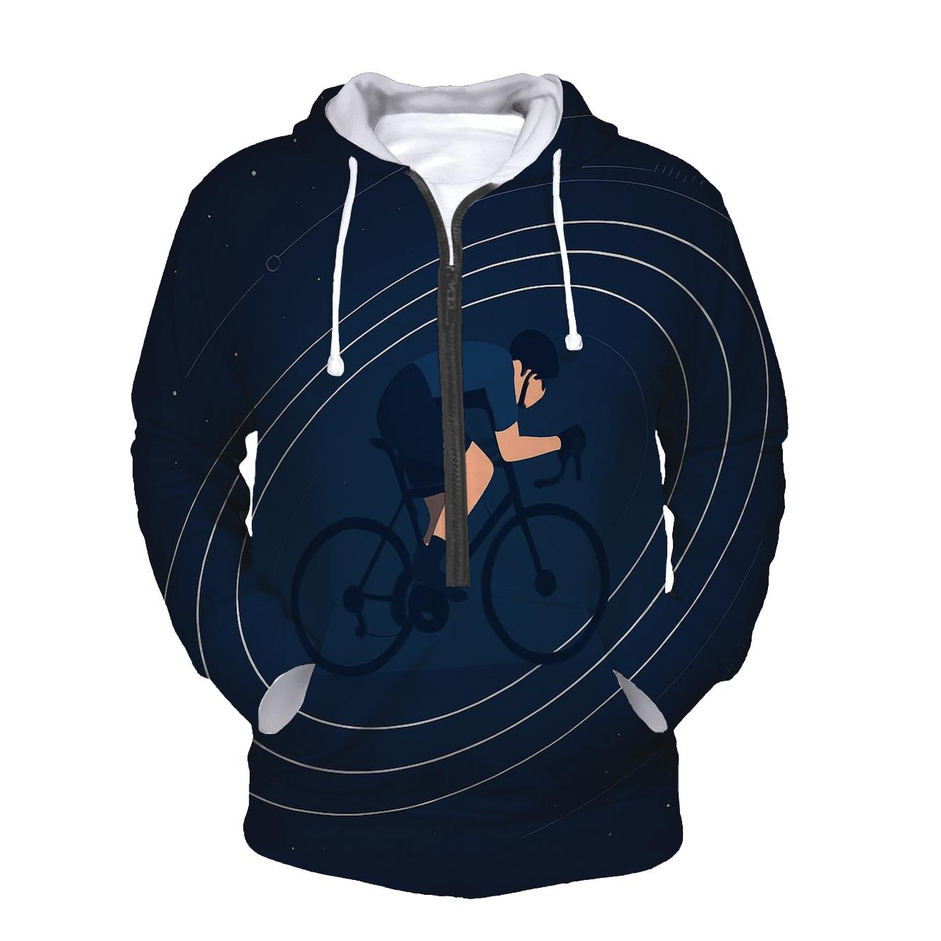 Orbit Cycle Time Trial zip-up hoodies