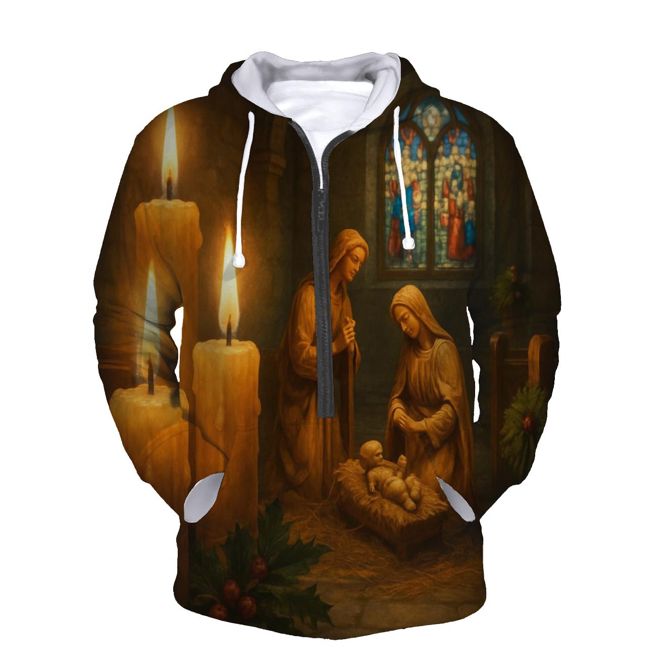 Silent Chapel Nativity Candlelight hoodies fashion