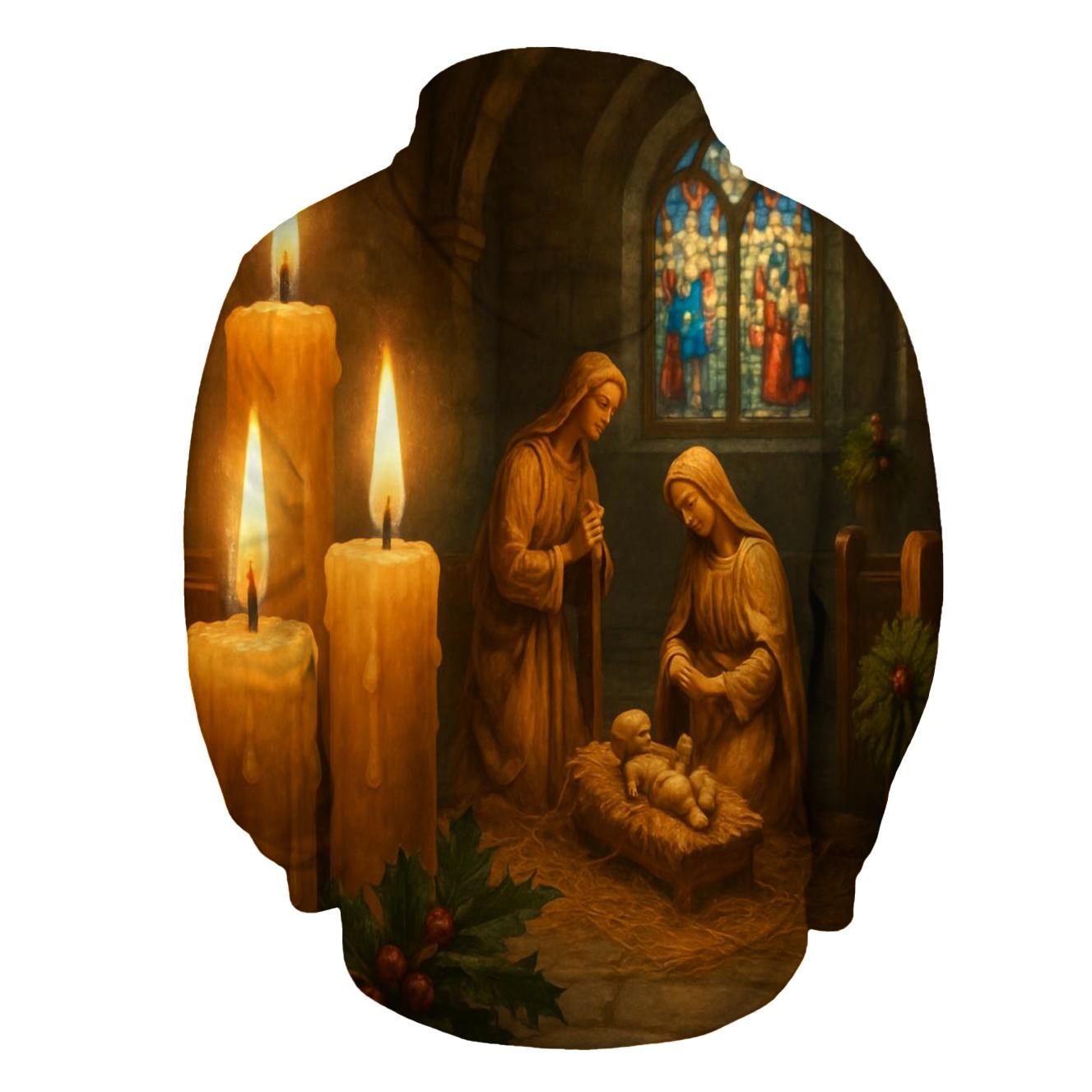 Silent Chapel Nativity Candlelight hoodies fashion