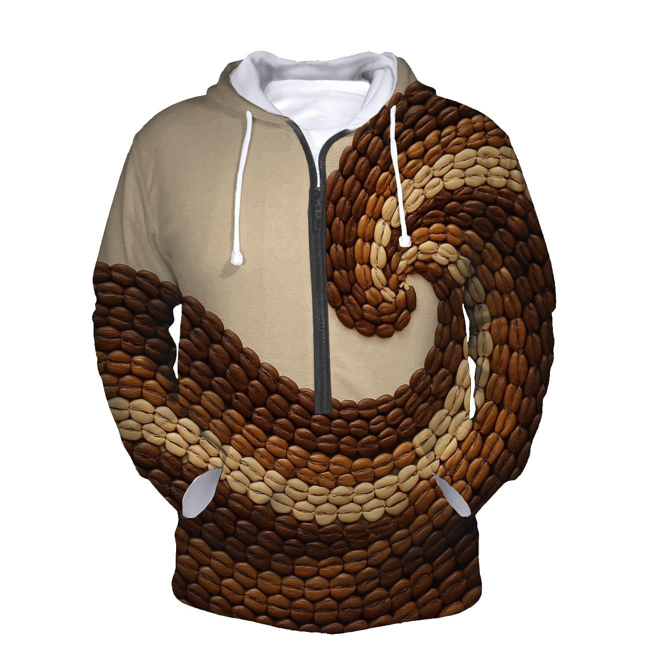 Bean Mosaic Wave hoodie designs