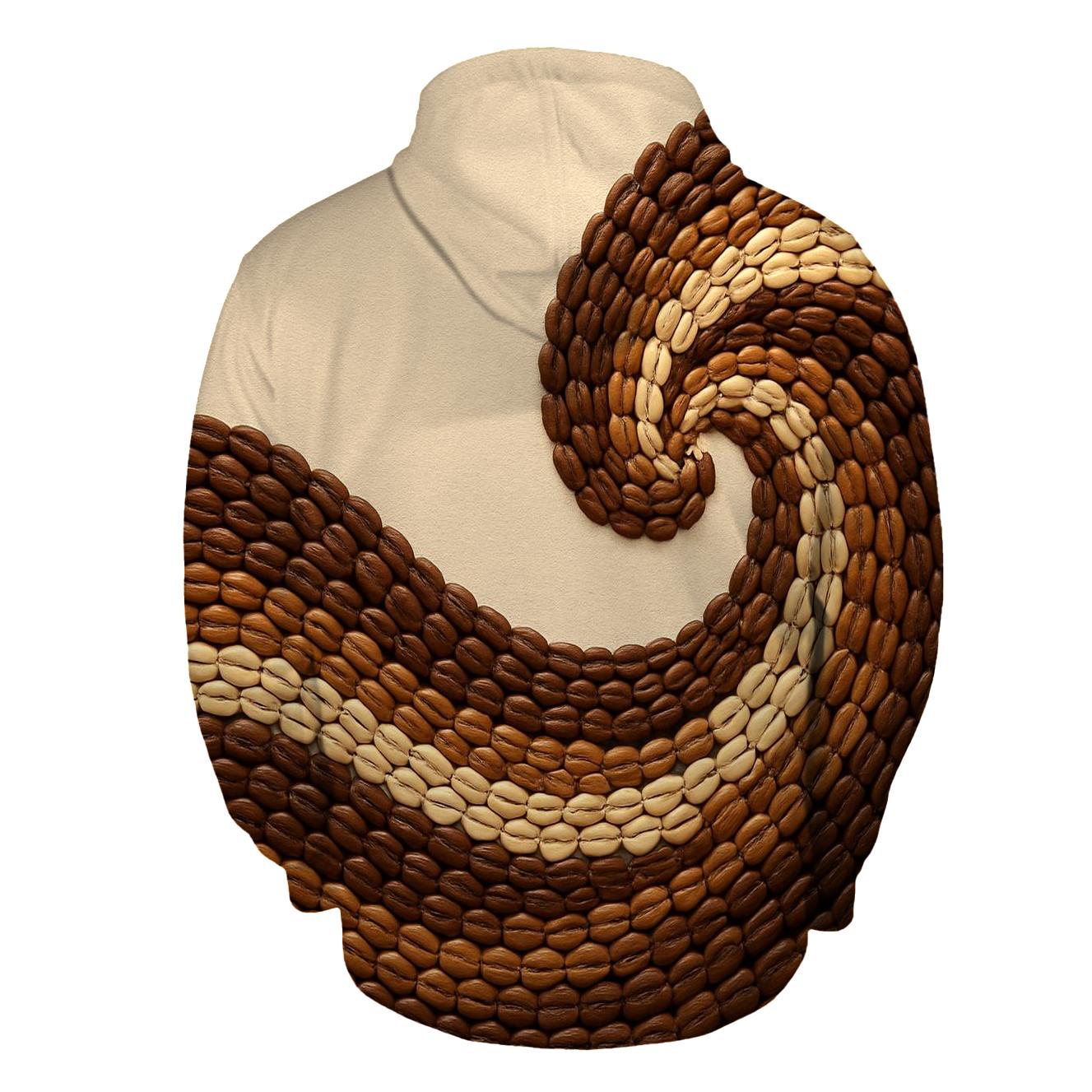 Bean Mosaic Wave hoodie designs