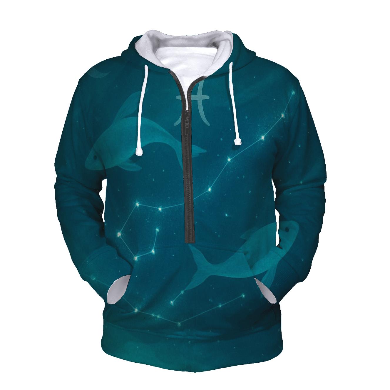 Pisces Dream Current Constellation Weave designer hoodies