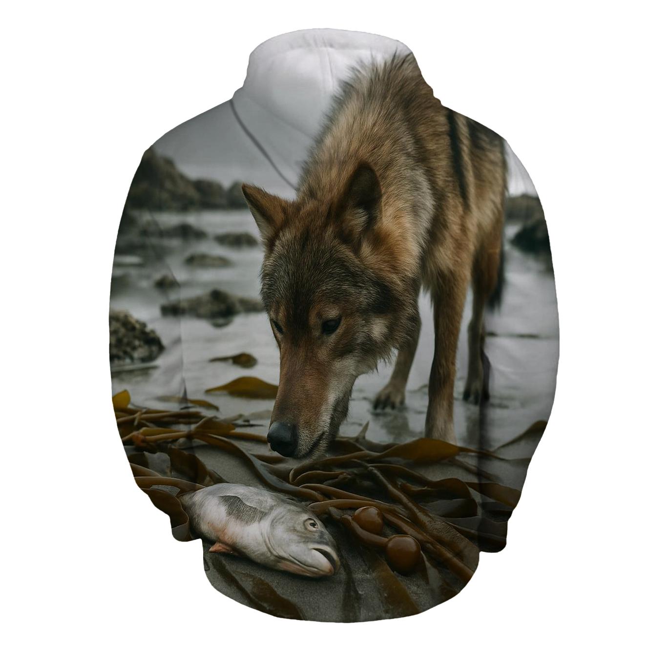 Coastal Kelp Line Foraging At Low Tide hoodie styles