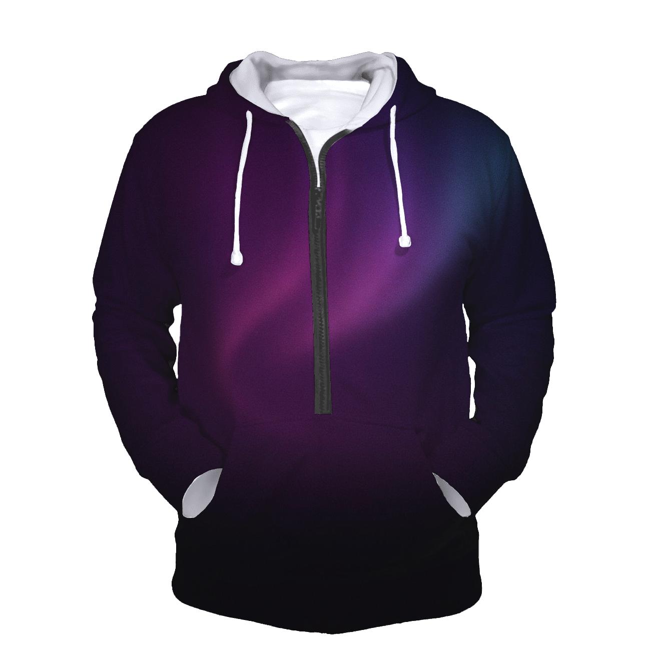Midnight Plum Aurora Gradient premium hoodies
